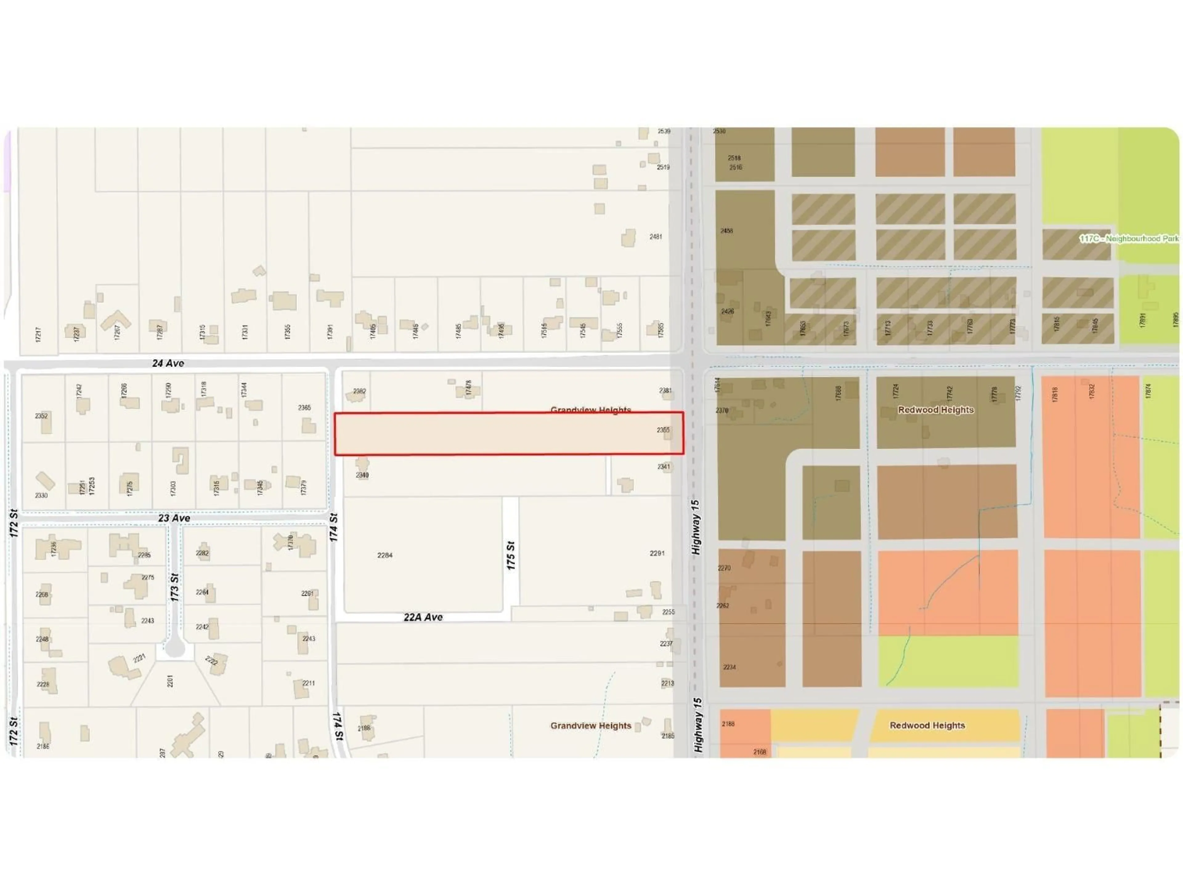 Picture of a map for 2355 176 STREET, Surrey British Columbia V3Z9W4