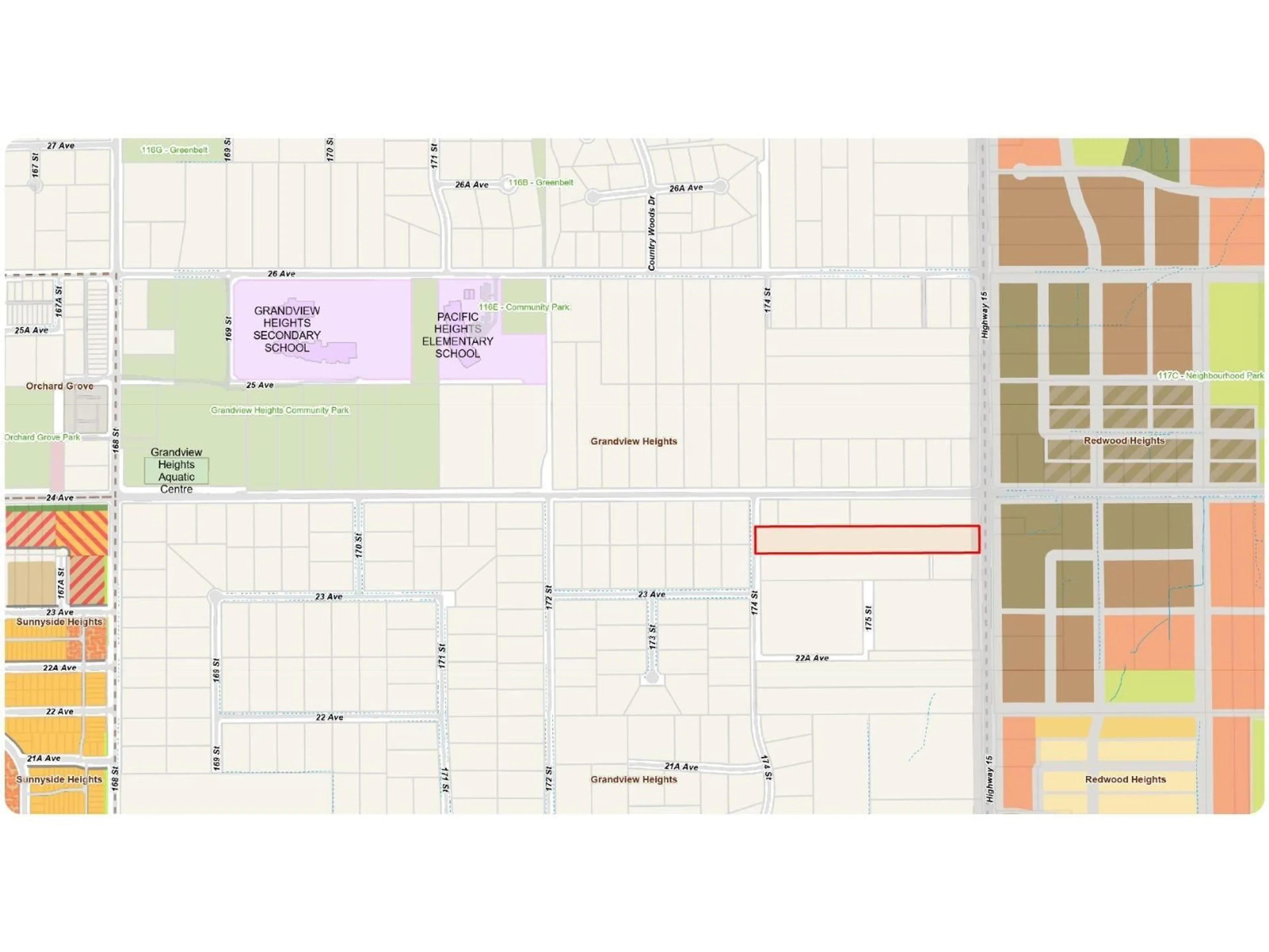 Picture of a map for 2355 176 STREET, Surrey British Columbia V3Z9W4