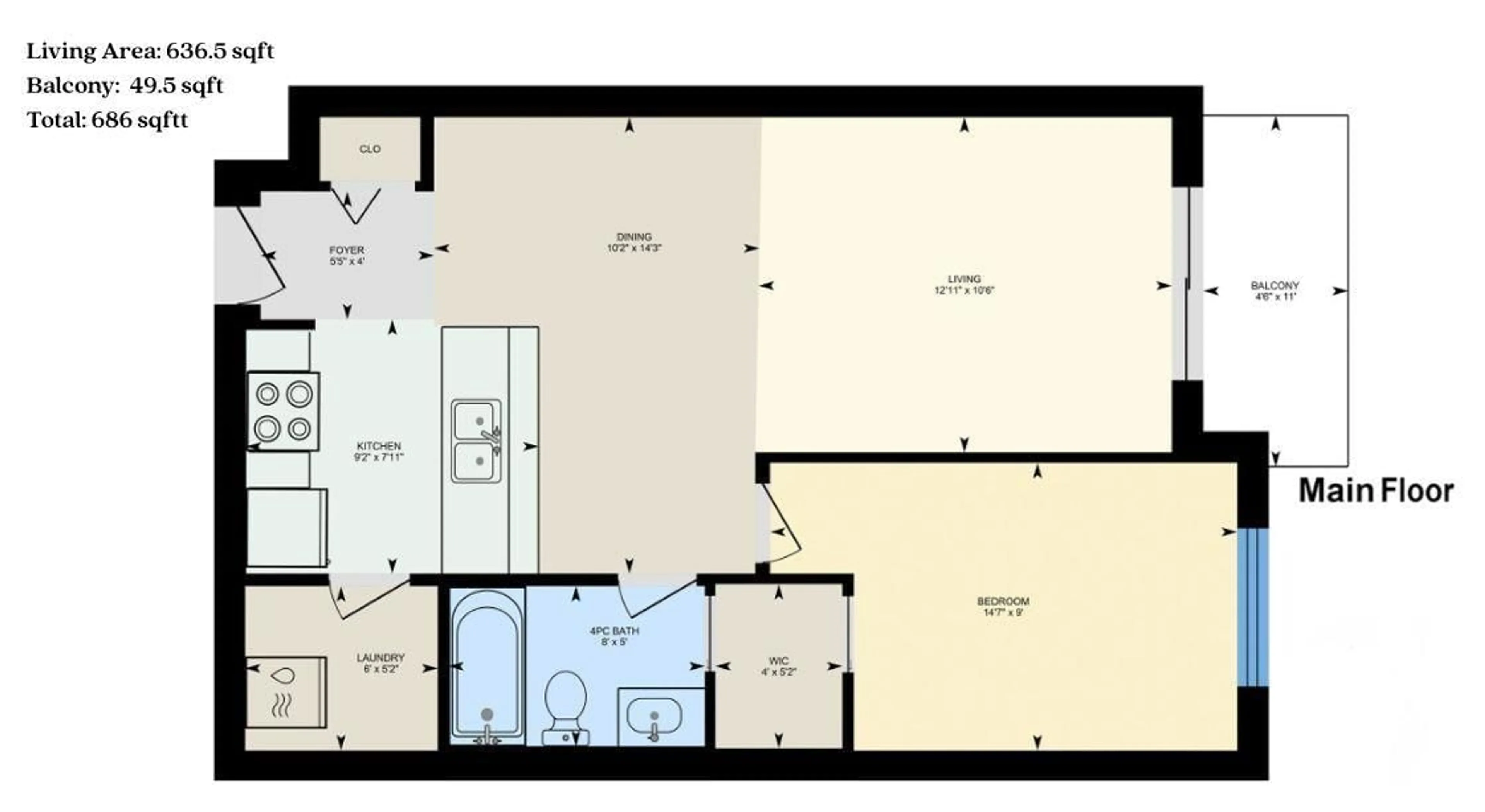 Floor plan for 321 - 30525 CARDINAL AVENUE, Abbotsford British Columbia V2T0A8