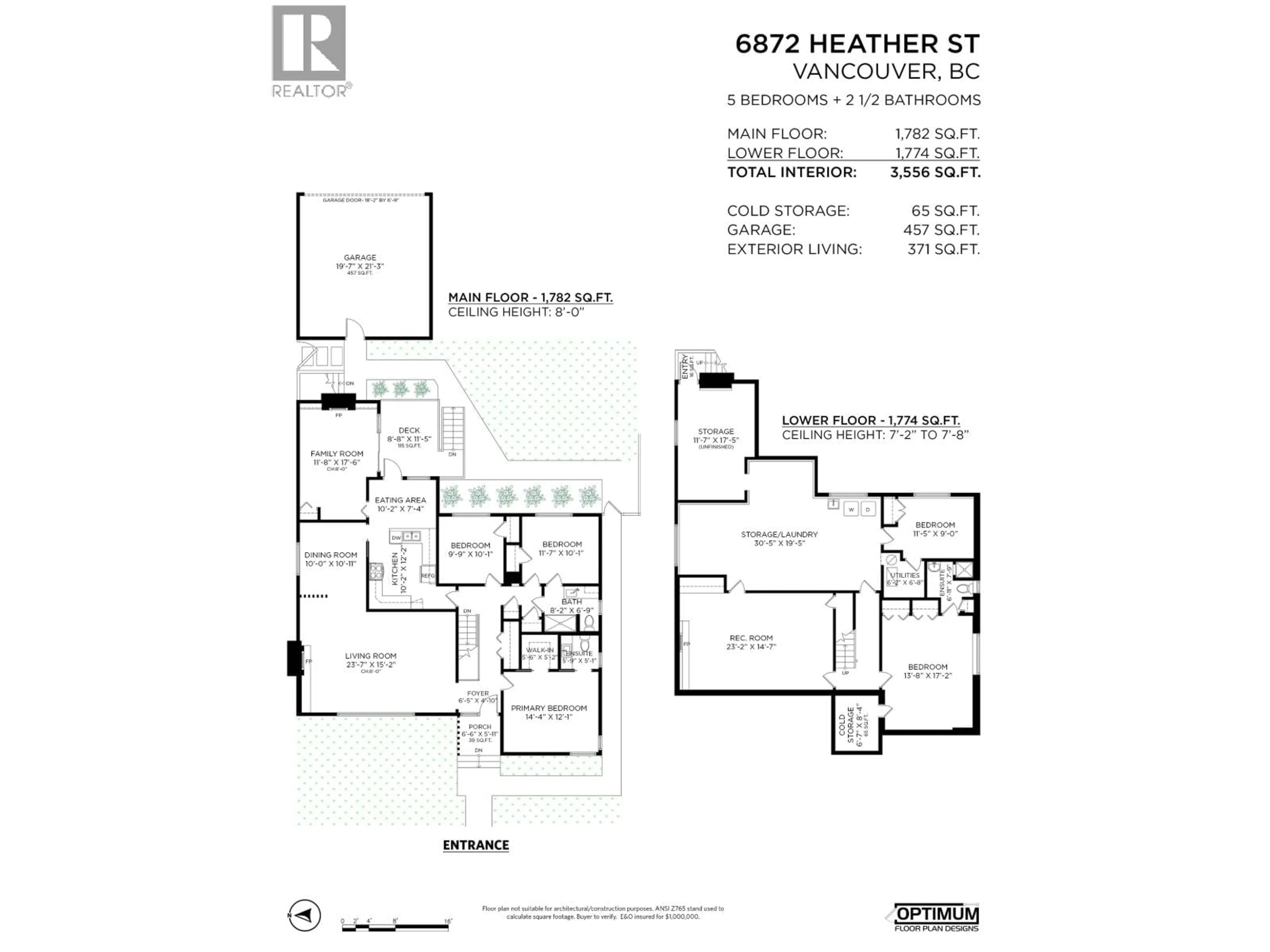 Floor plan for 6872 HEATHER STREET, Vancouver British Columbia V6P3P6