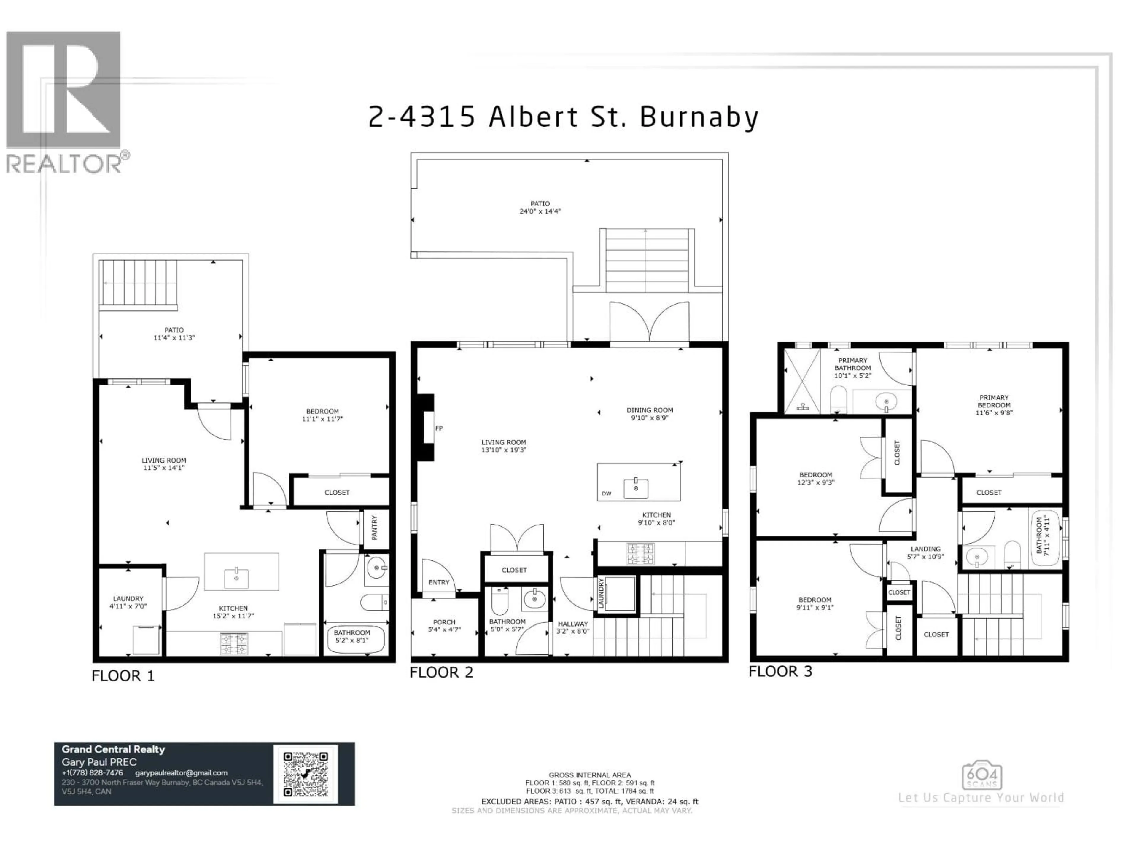 Floor plan for 2 - 4315 ALBERT STREET, Burnaby British Columbia V5C2E9