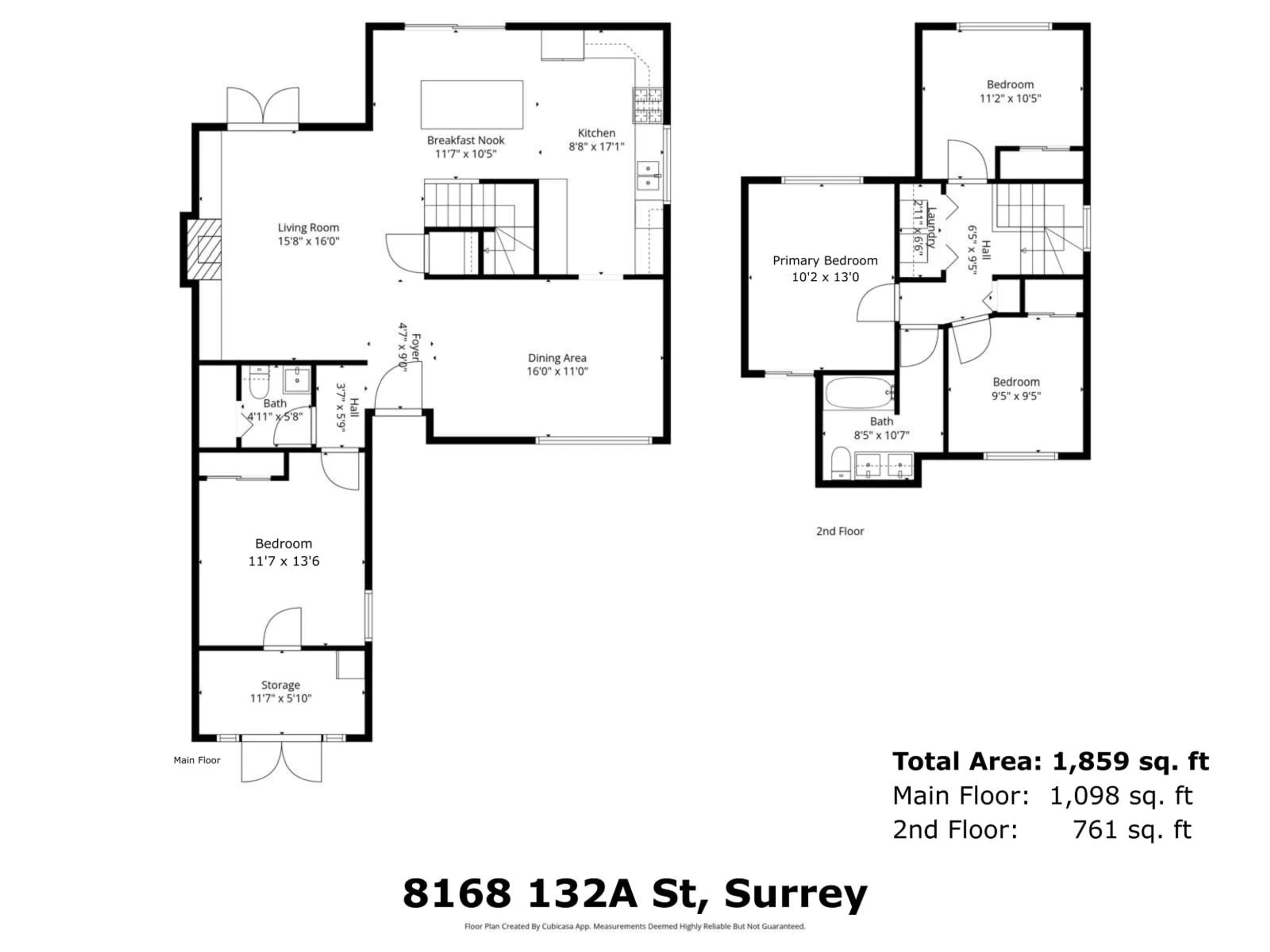 Floor plan for 8168 132A STREET, Surrey British Columbia V3W8Y6