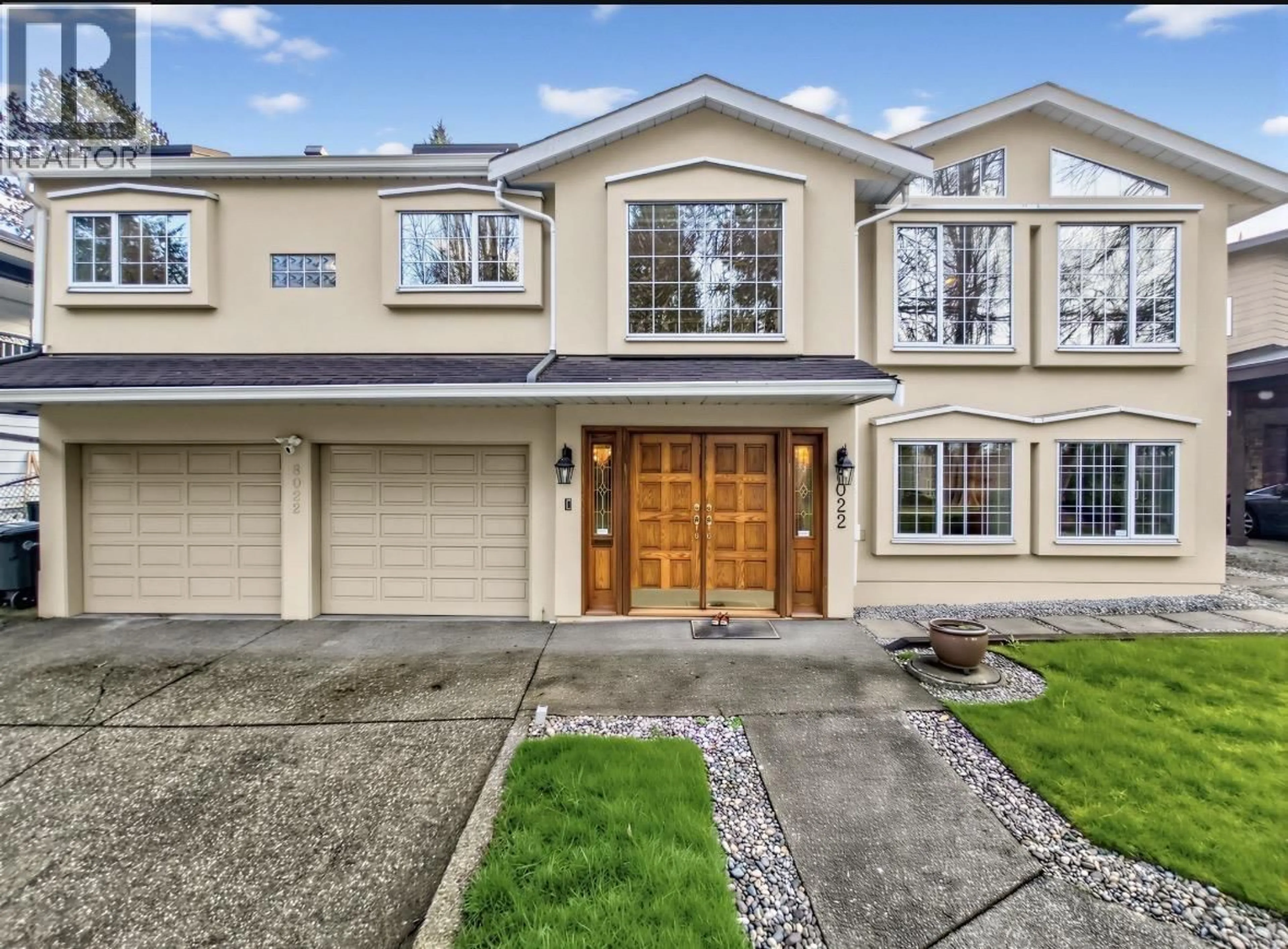 Home with vinyl exterior material, street for 8022 LAKEFIELD DRIVE, Burnaby British Columbia V5E3W8