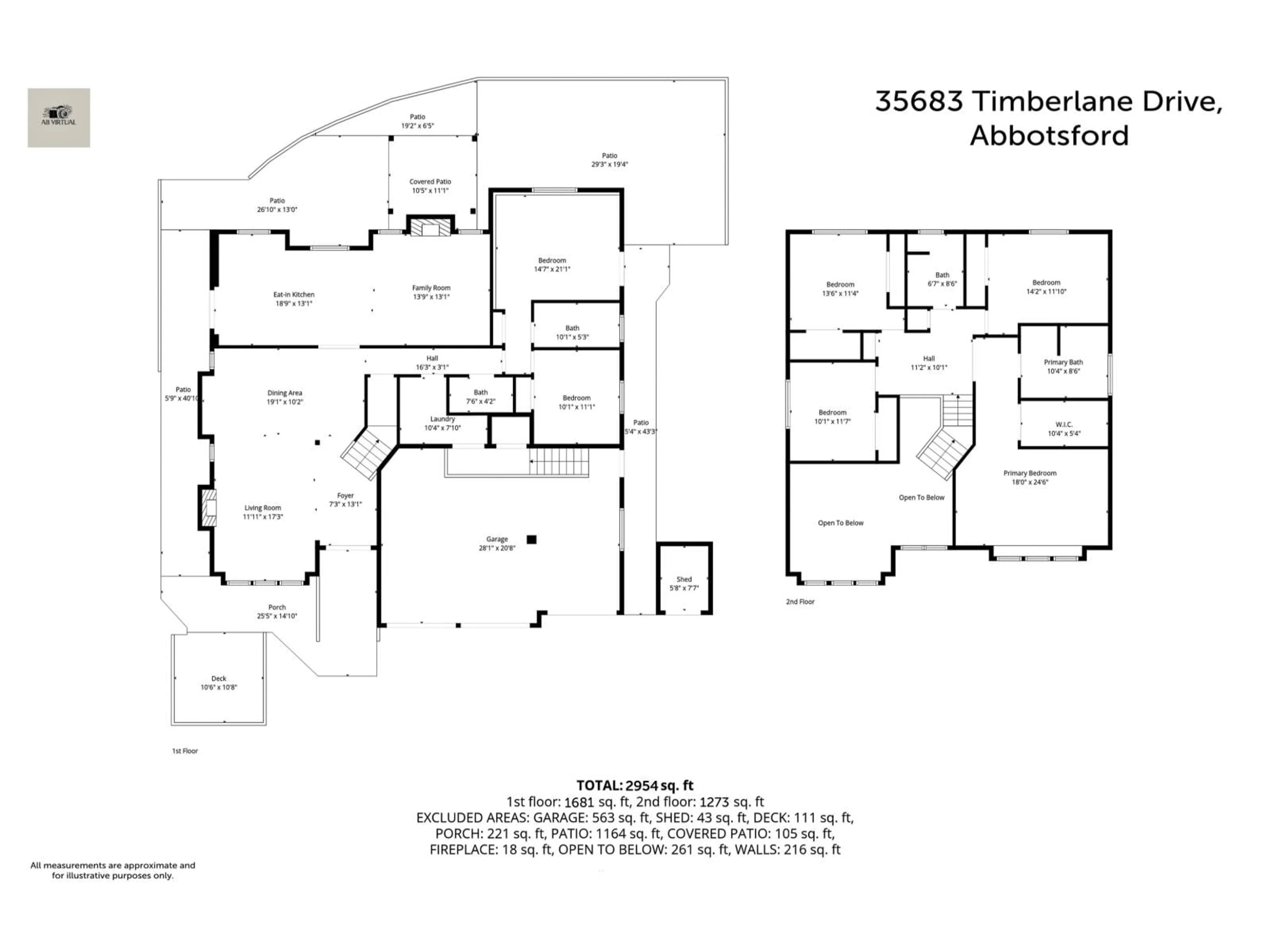 Floor plan for 35683 TIMBERLANE DRIVE, Abbotsford British Columbia V3G1L6