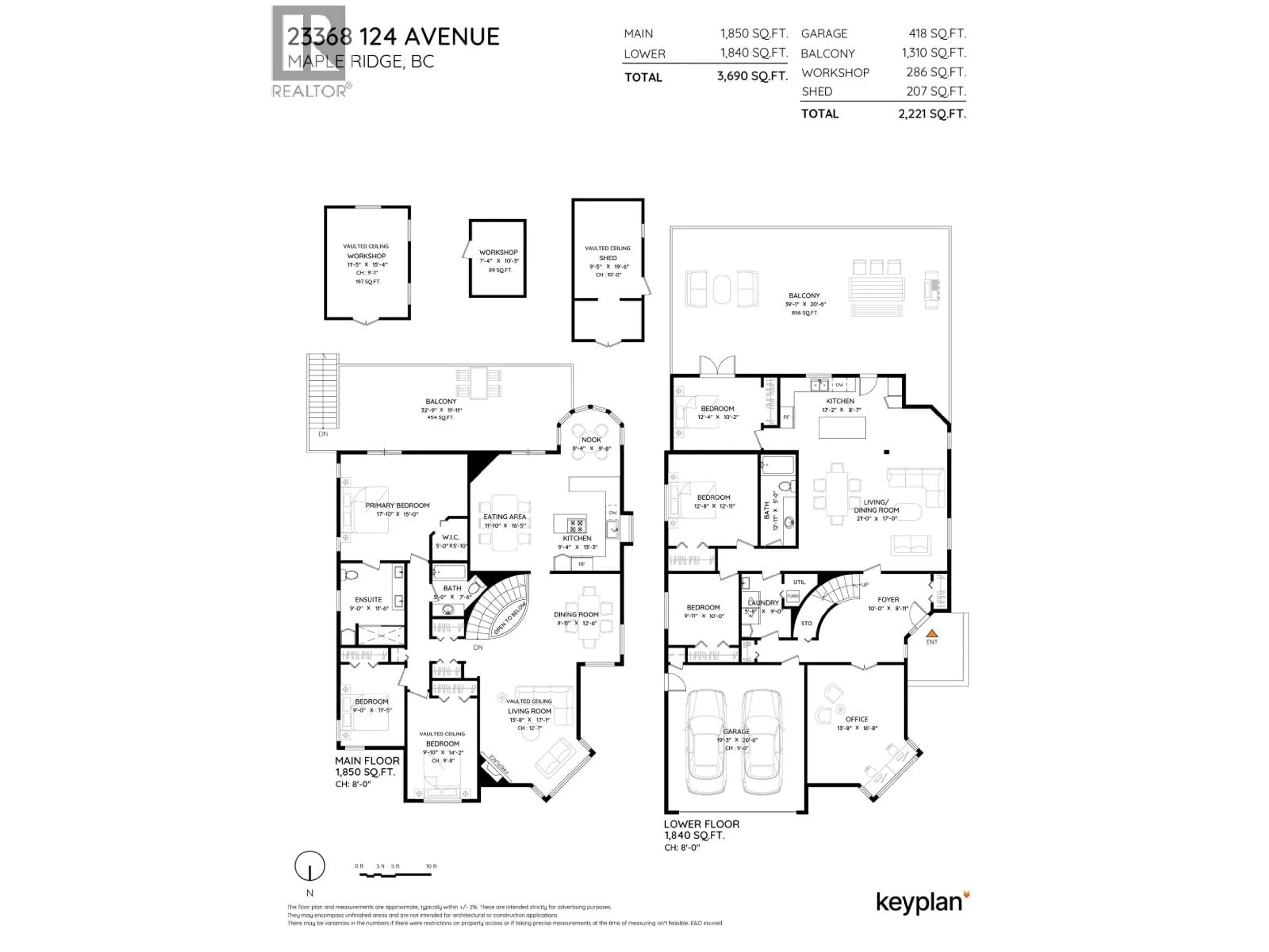 Floor plan for 23368 124 AVENUE, Maple Ridge British Columbia V2X4K4