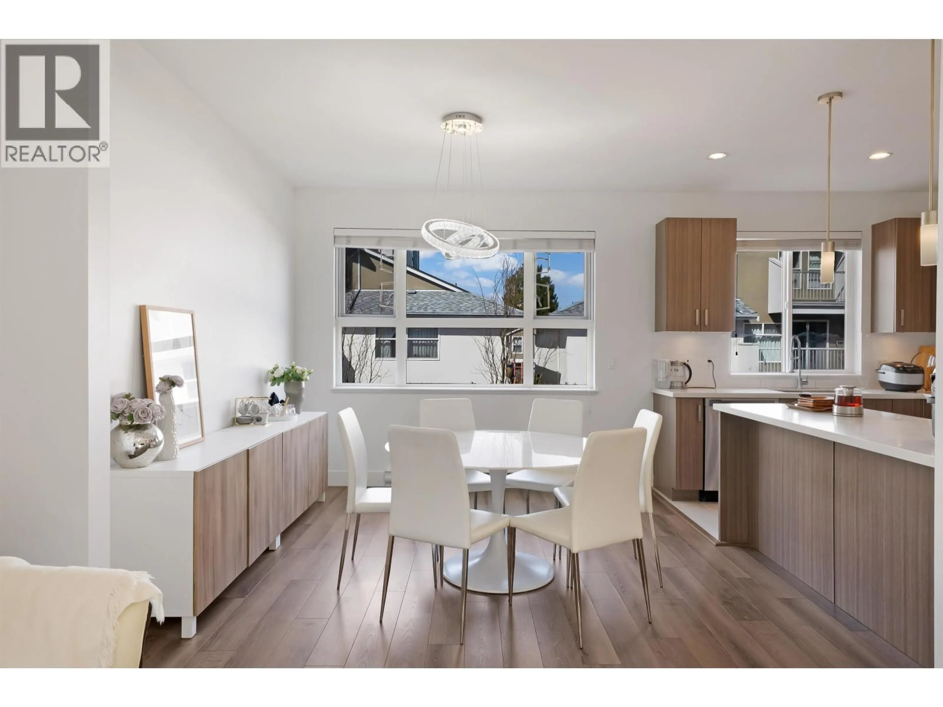 Open concept kitchen, wood/laminate floor for 10 - 7180 GILBERT ROAD, Richmond British Columbia V7C3W2