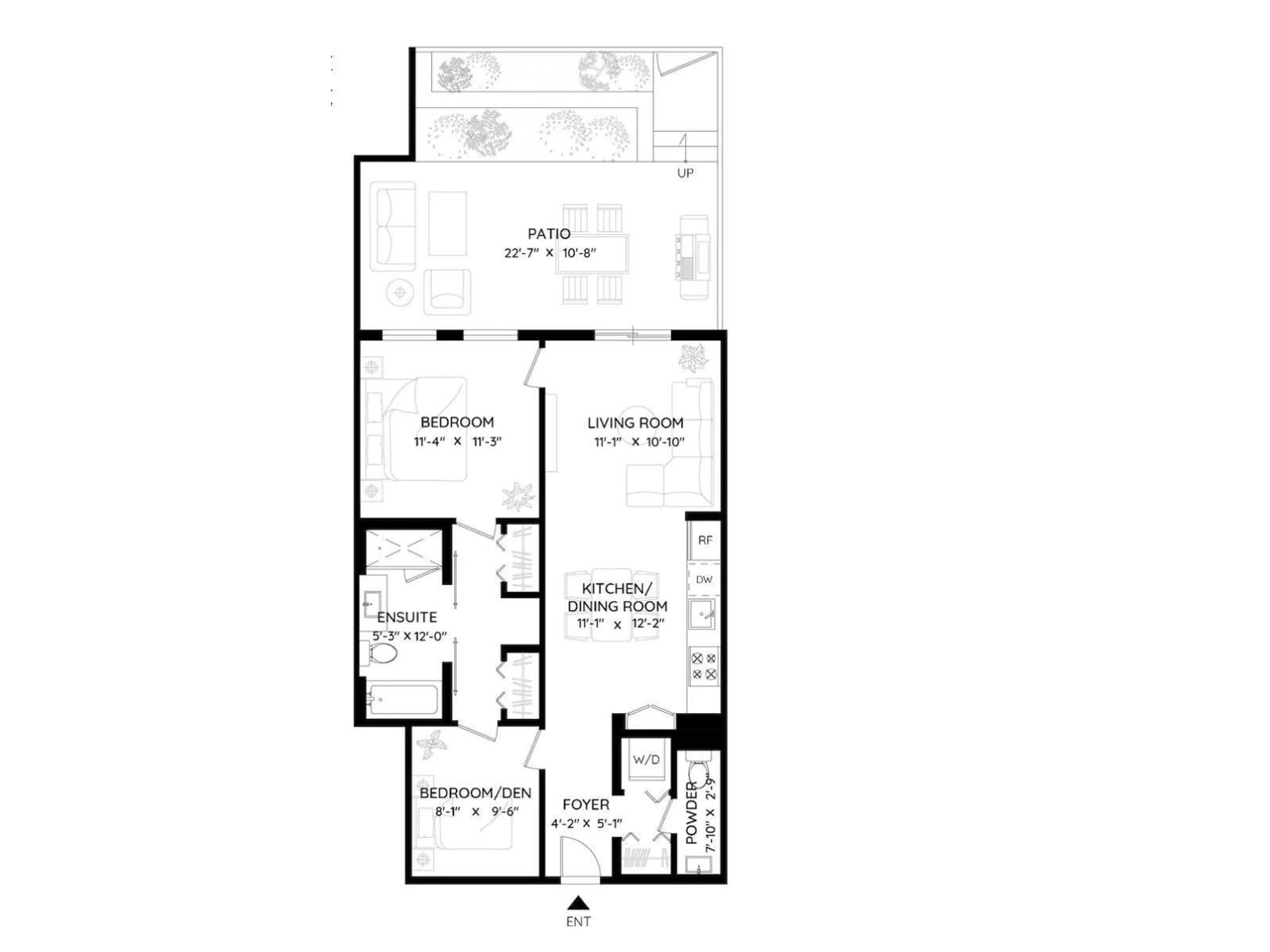 Floor plan for 112 - 13929 105 BOULEVARD, Surrey British Columbia V3T0R5