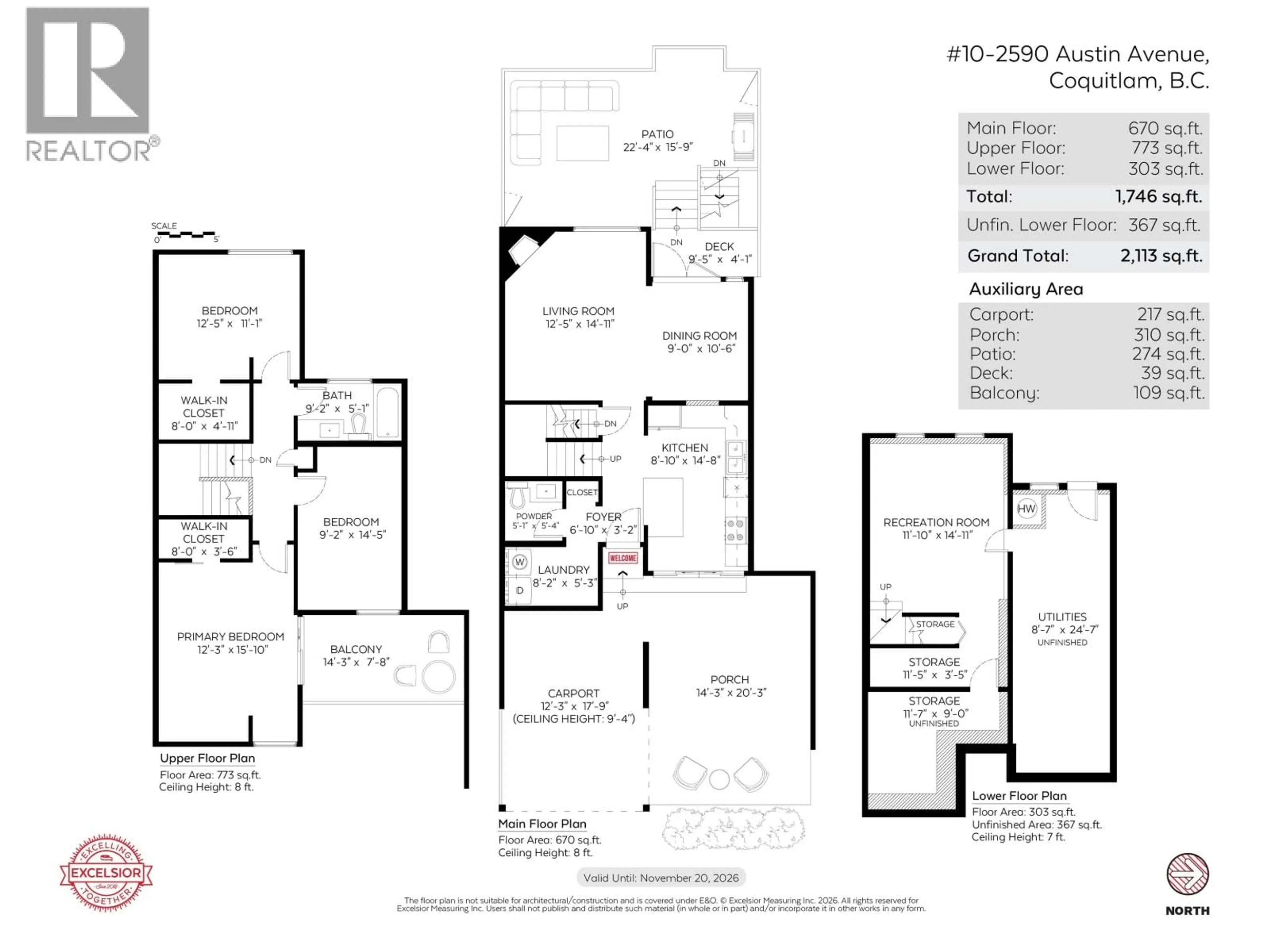 Floor plan for 10 - 2590 AUSTIN AVENUE, Coquitlam British Columbia V3K5X4