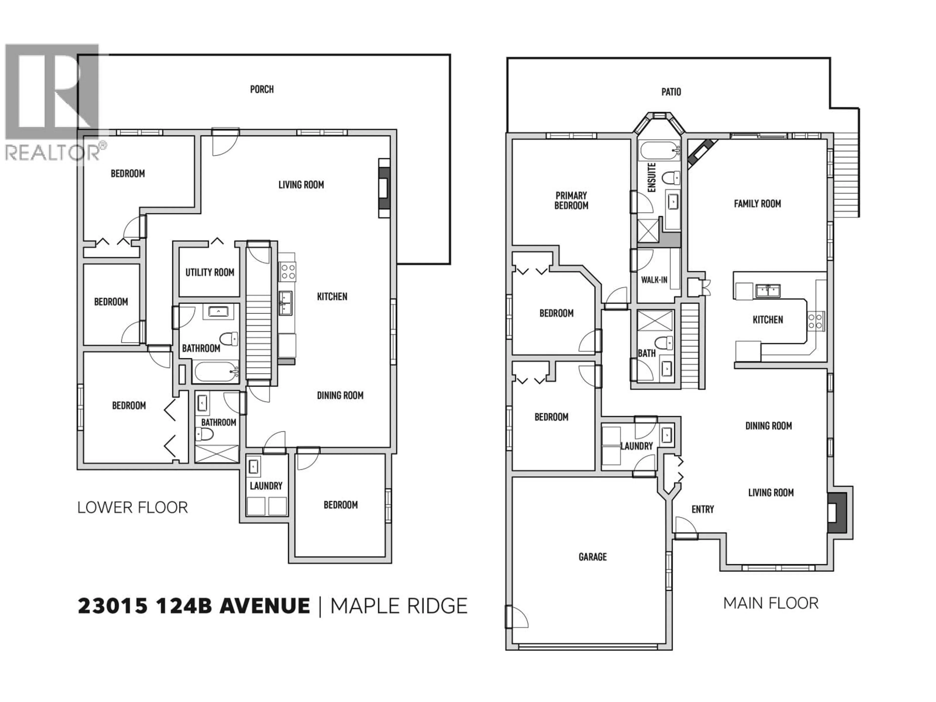 Floor plan for 23015 124B AVENUE, Maple Ridge British Columbia V2X0X2