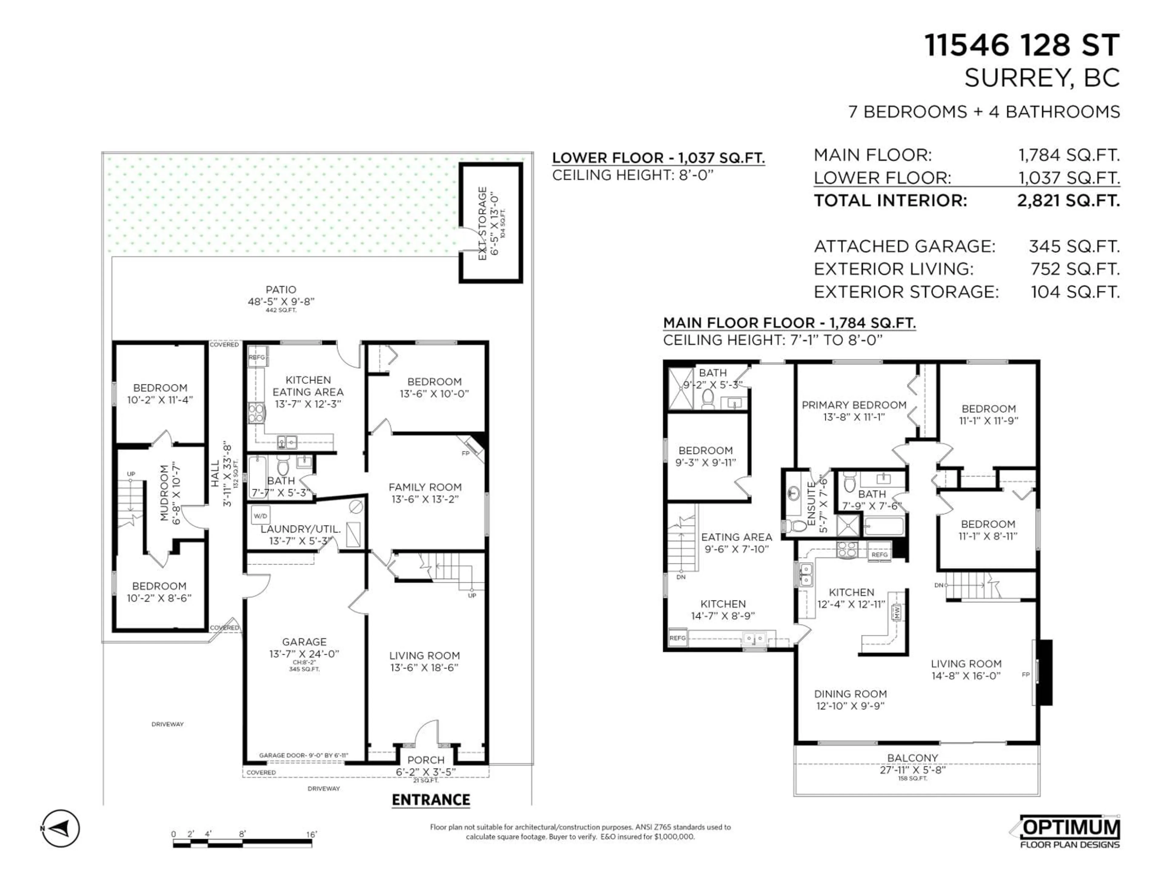 Floor plan for 11546 128 STREET, Surrey British Columbia V3R2X6