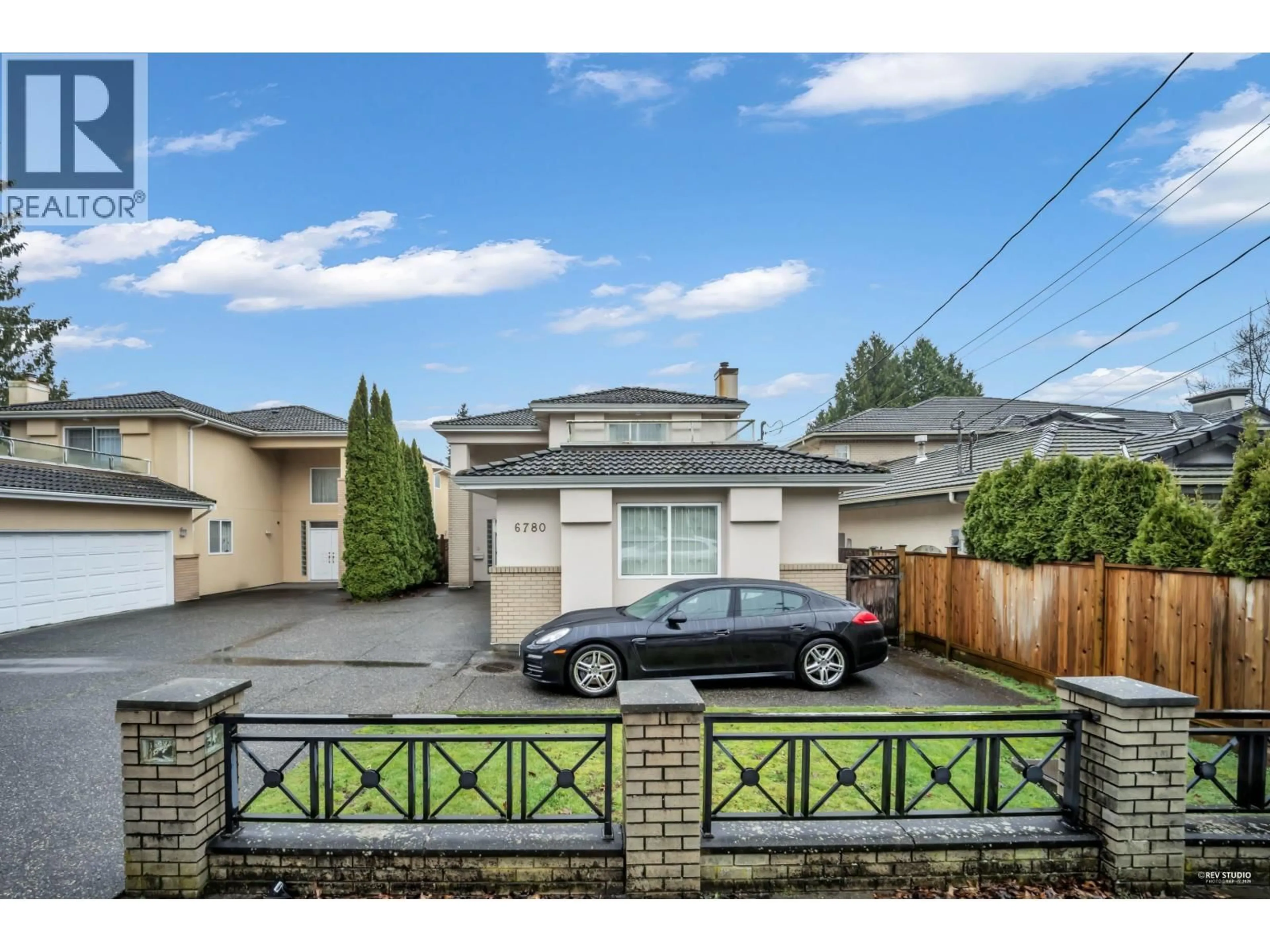 A pic from outside/outdoor area/front of a property/back of a property/a pic from drone, street for 6780 COMSTOCK ROAD, Richmond British Columbia V7C2X6