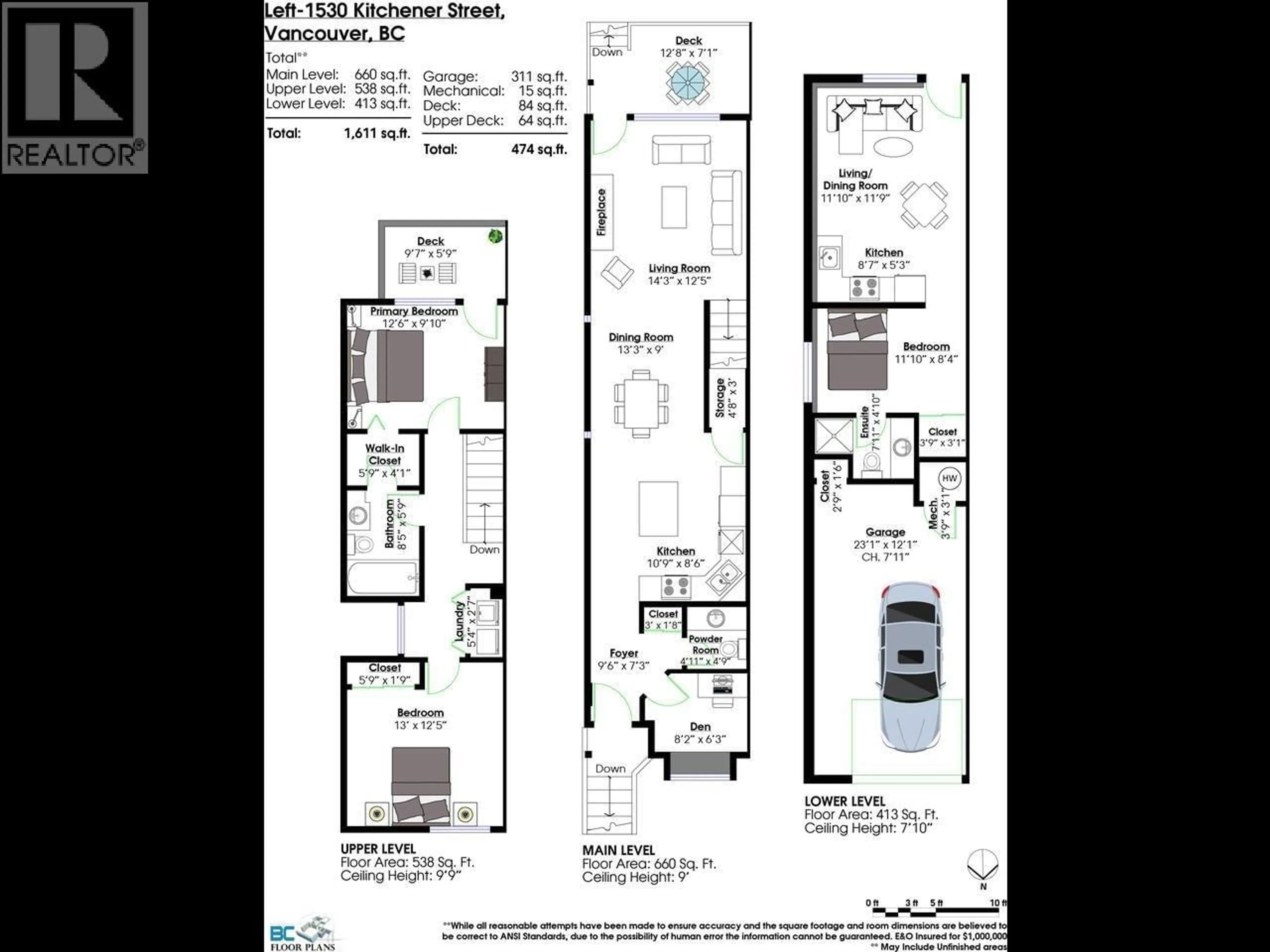 Floor plan for 1530 KITCHENER STREET, Vancouver British Columbia V5L2V9