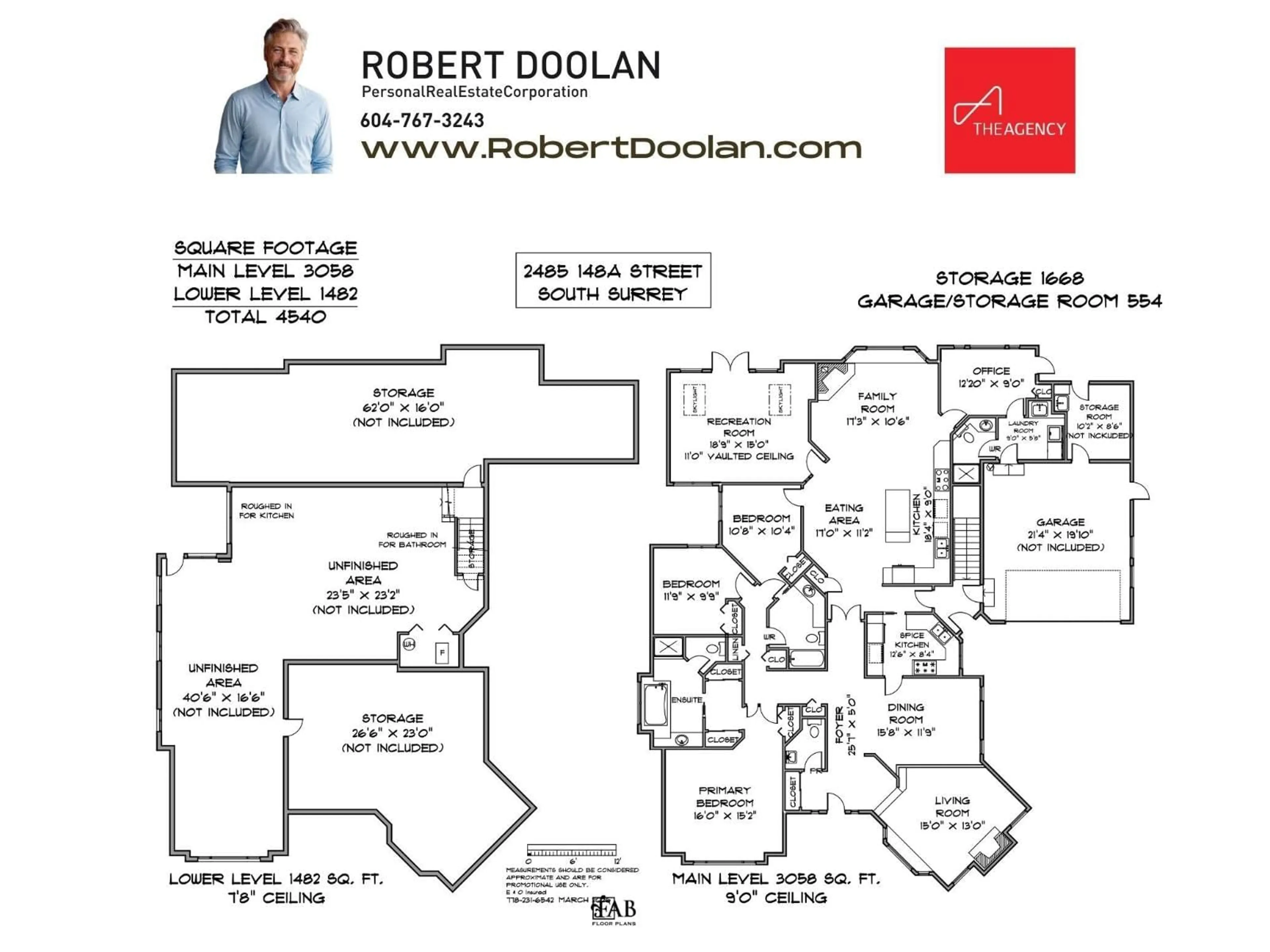 Floor plan for 2485 148A STREET, Surrey British Columbia V4P2L6