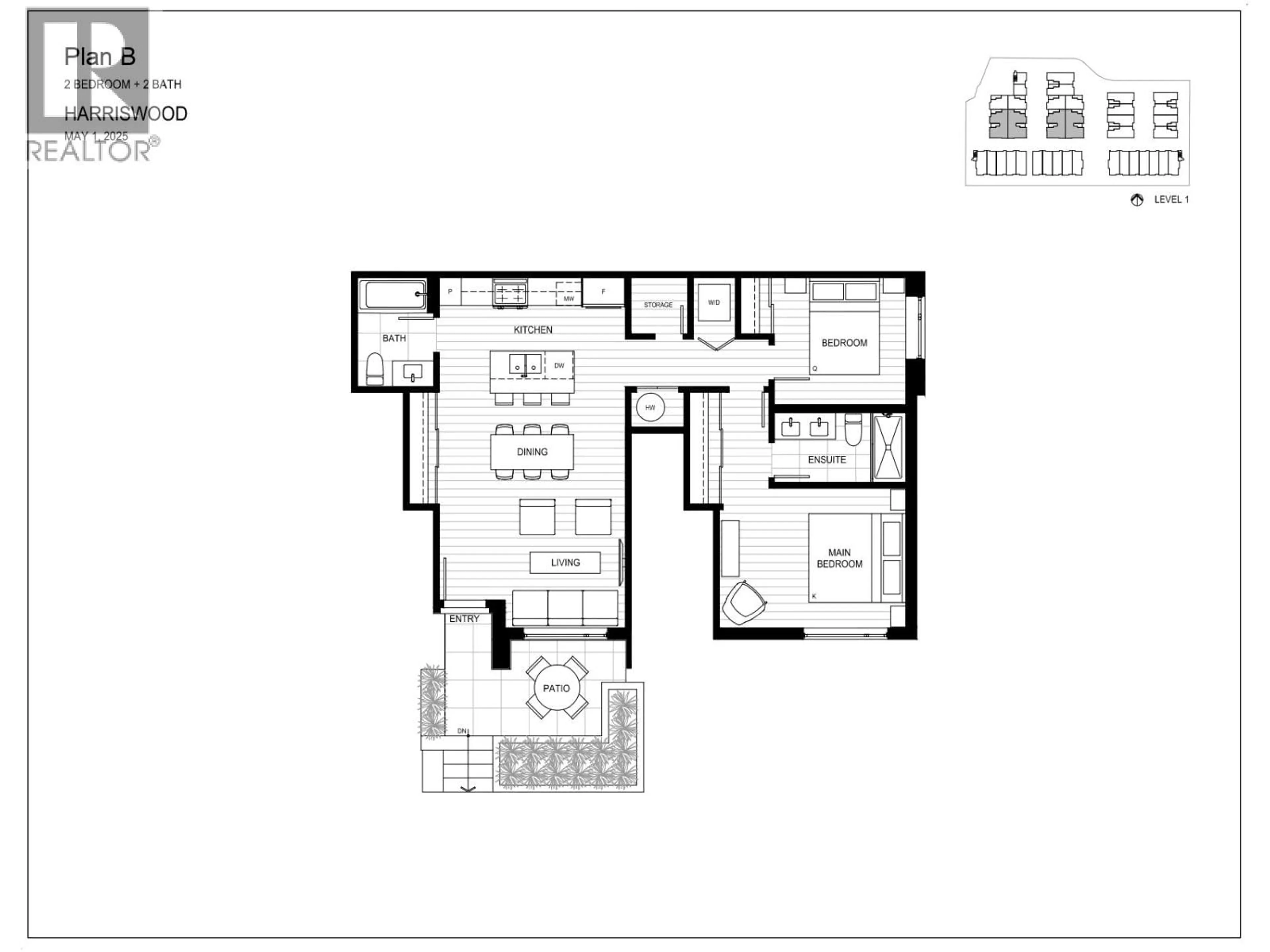 Floor plan for 126 - 601 HARRISON AVENUE, Coquitlam British Columbia V3J3Z6