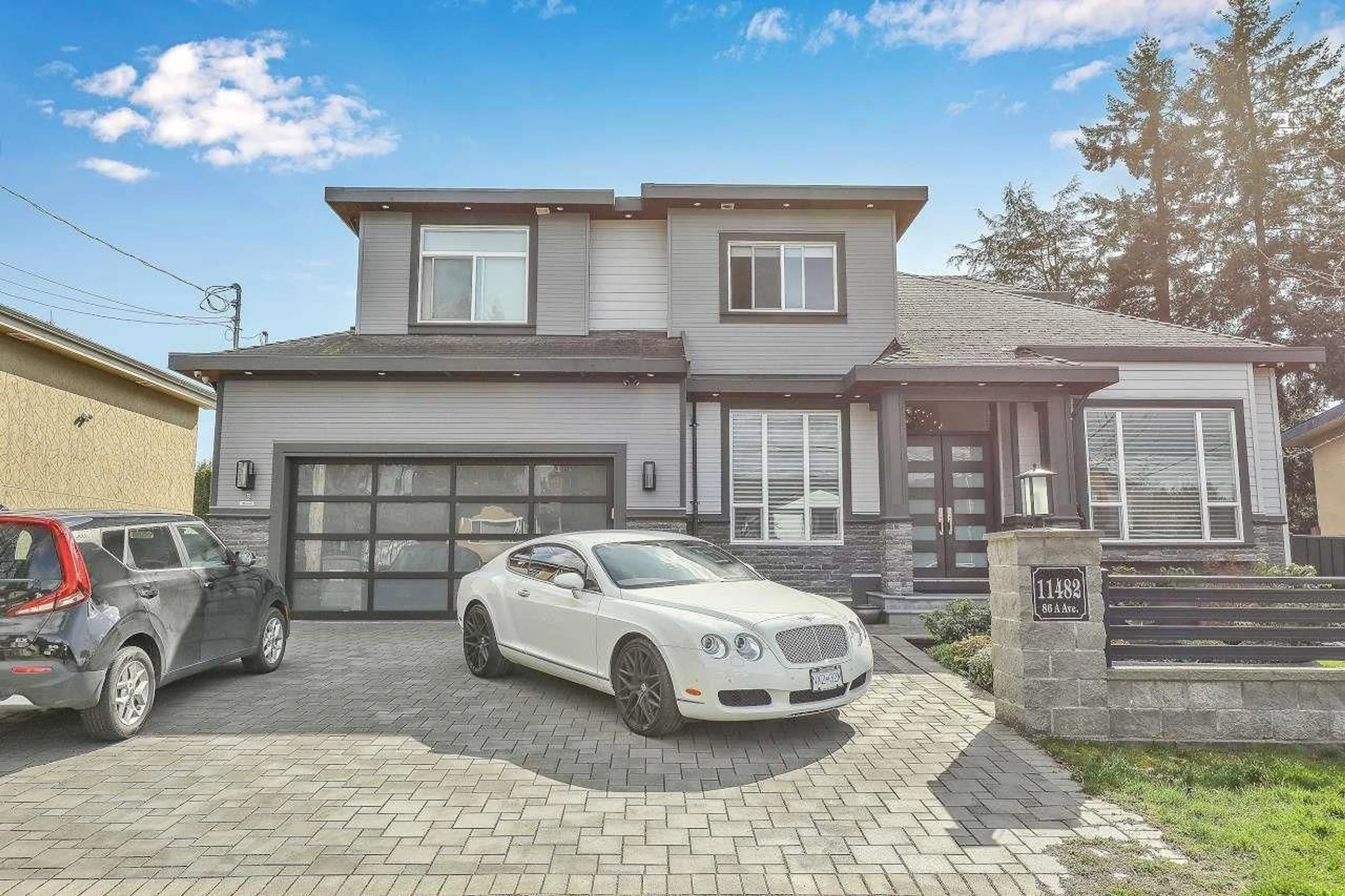 Home with brick exterior material, street for 11482 86A AVENUE, Delta British Columbia V4C2Z1