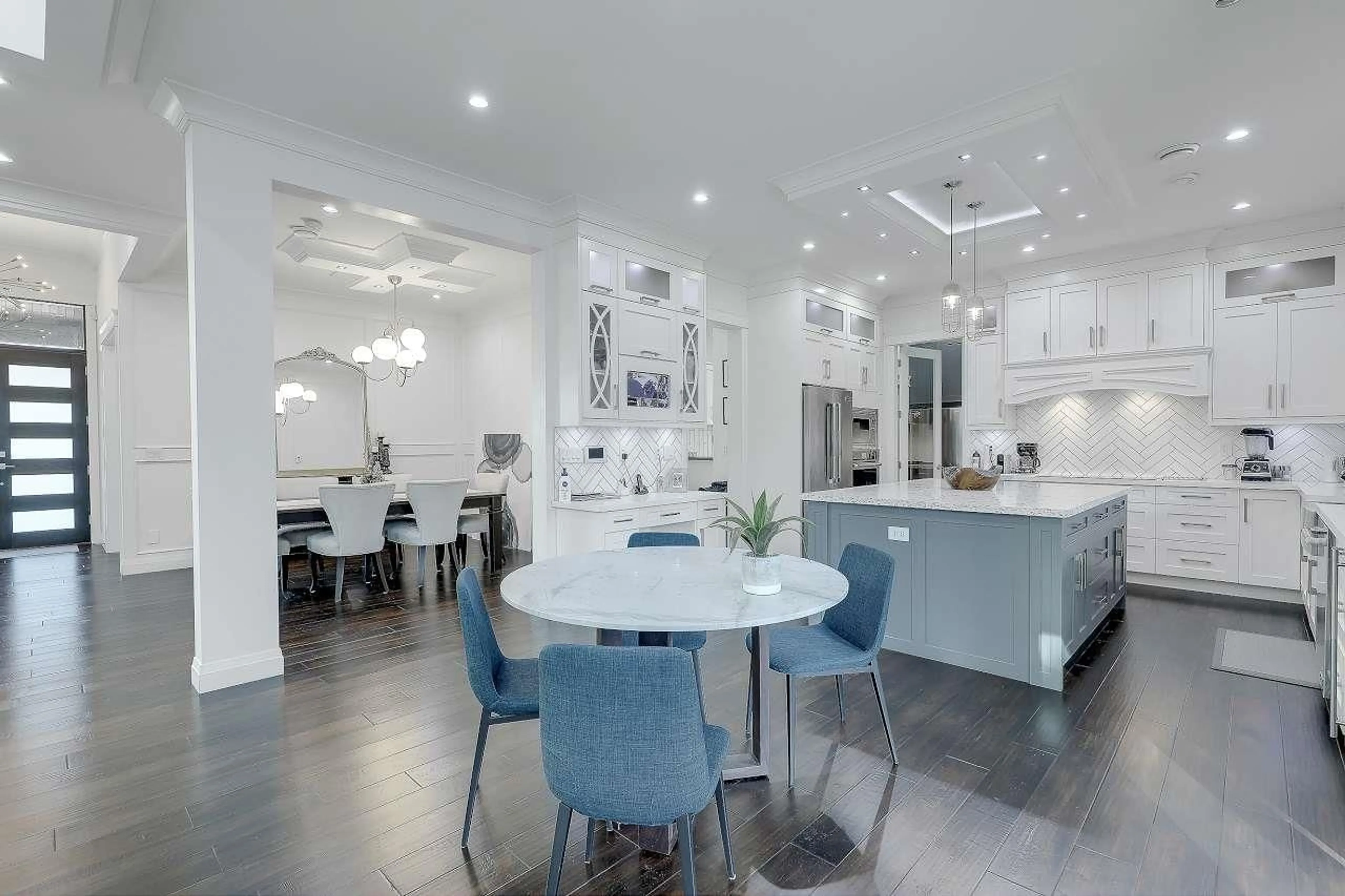 Contemporary kitchen, ceramic/tile floor for 11482 86A AVENUE, Delta British Columbia V4C2Z1