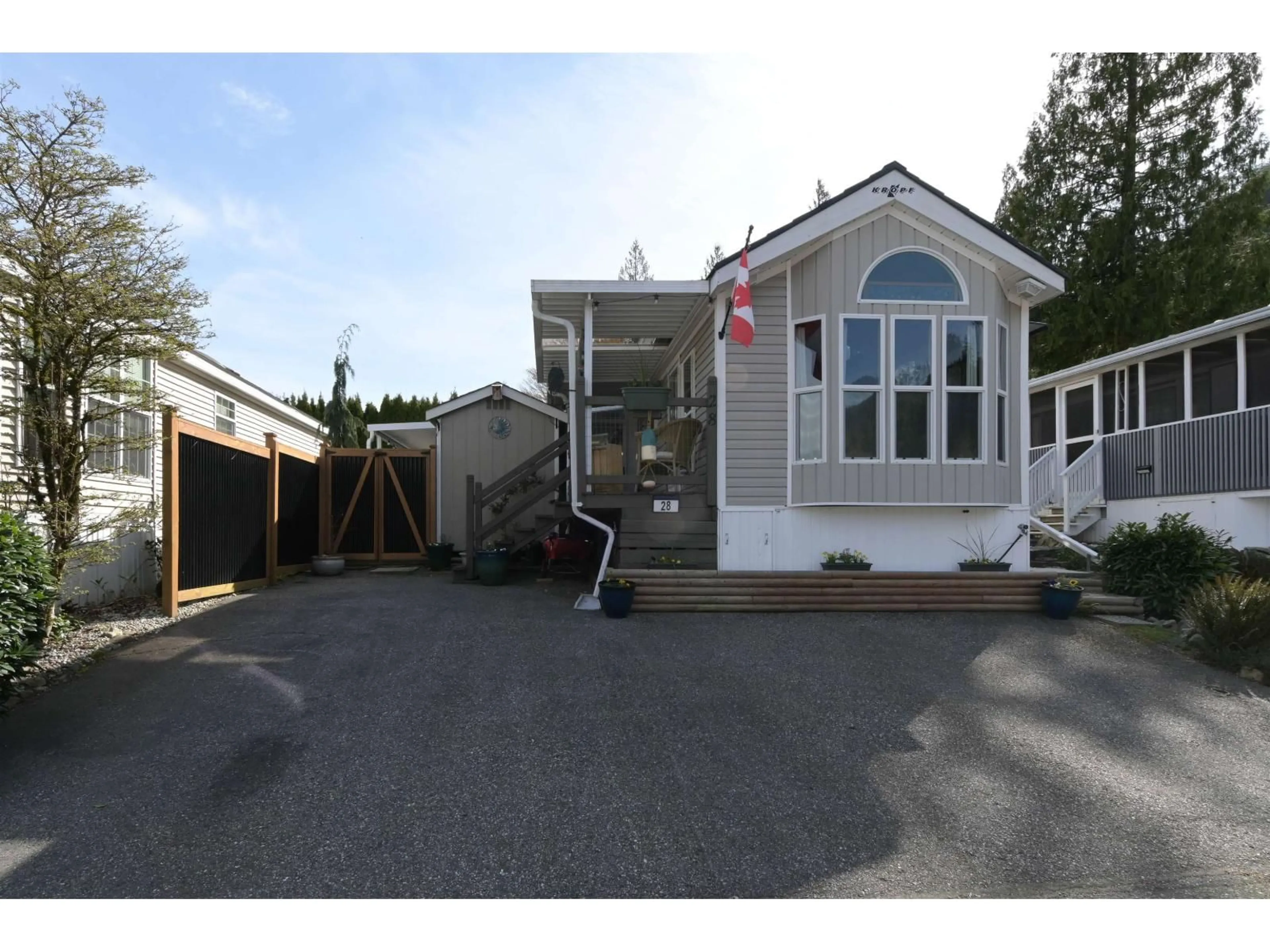 Home with vinyl exterior material, street for 28 - 14600 MORRIS VALLEY ROAD, Mission British Columbia V0M1A1