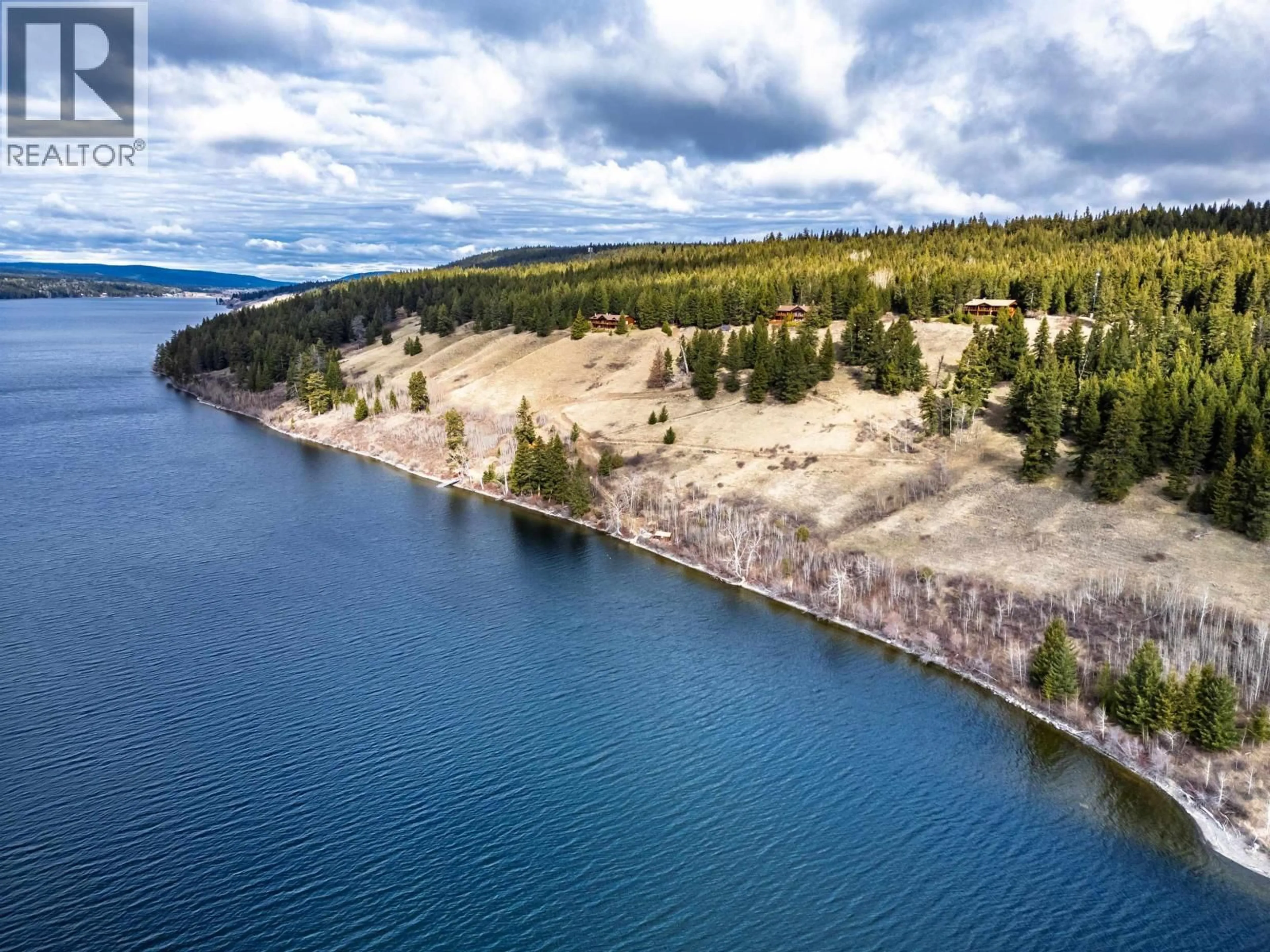 A pic from outside/outdoor area/front of a property/back of a property/a pic from drone, water/lake/river/ocean view for 6342 NORTHSHORE DRIVE, Horse Lake British Columbia V0K2E3