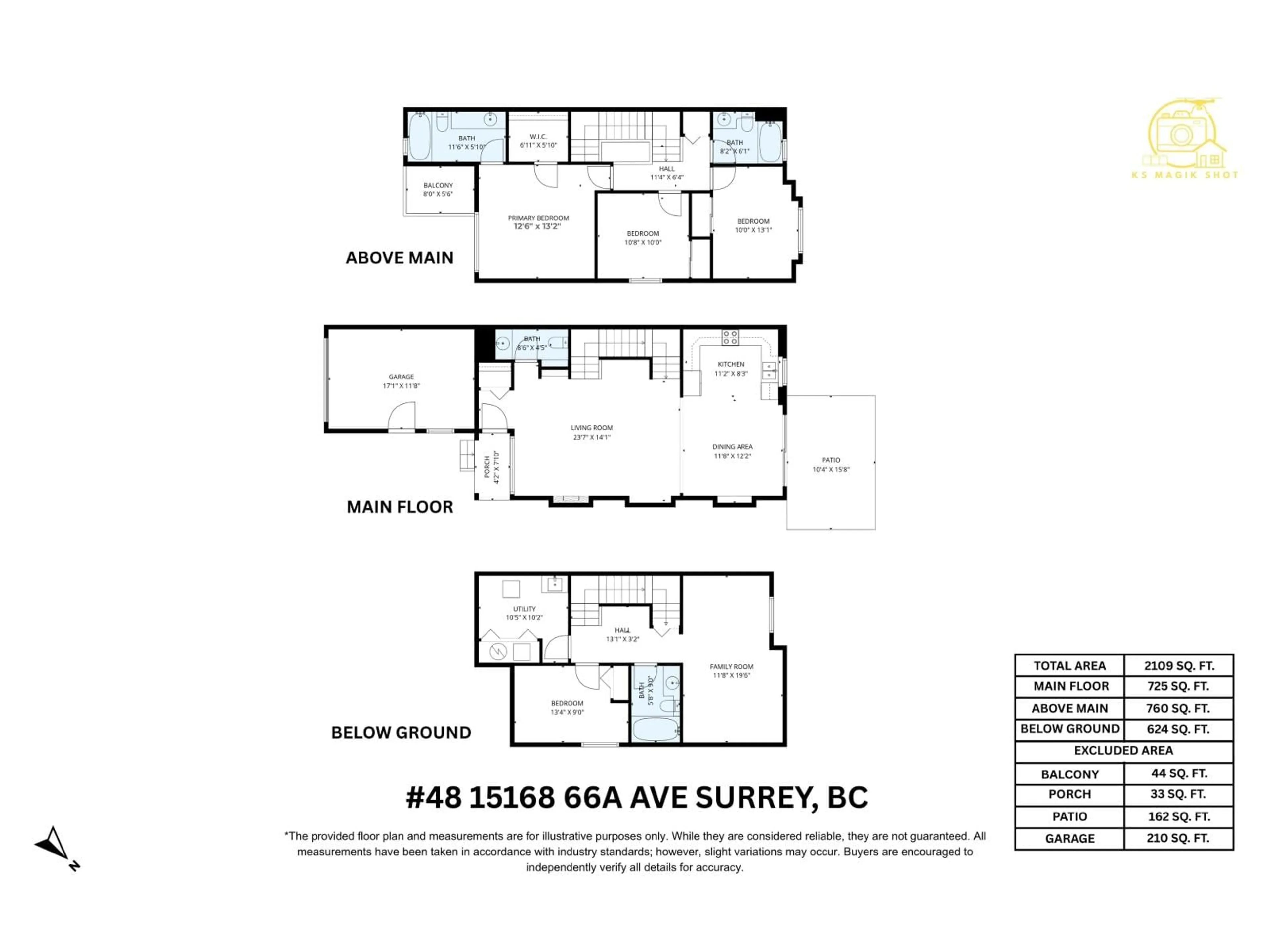 Floor plan for 48 - 15168 66A AVENUE, Surrey British Columbia V3S1X2