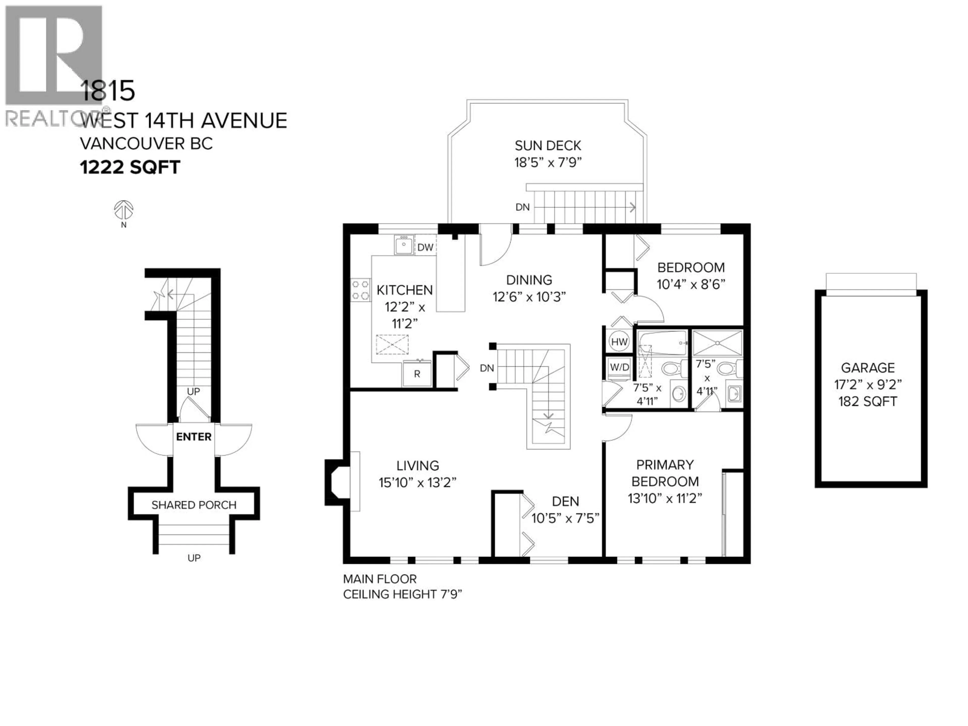 Floor plan for 1815 14TH AVENUE, Vancouver British Columbia V6J2J8