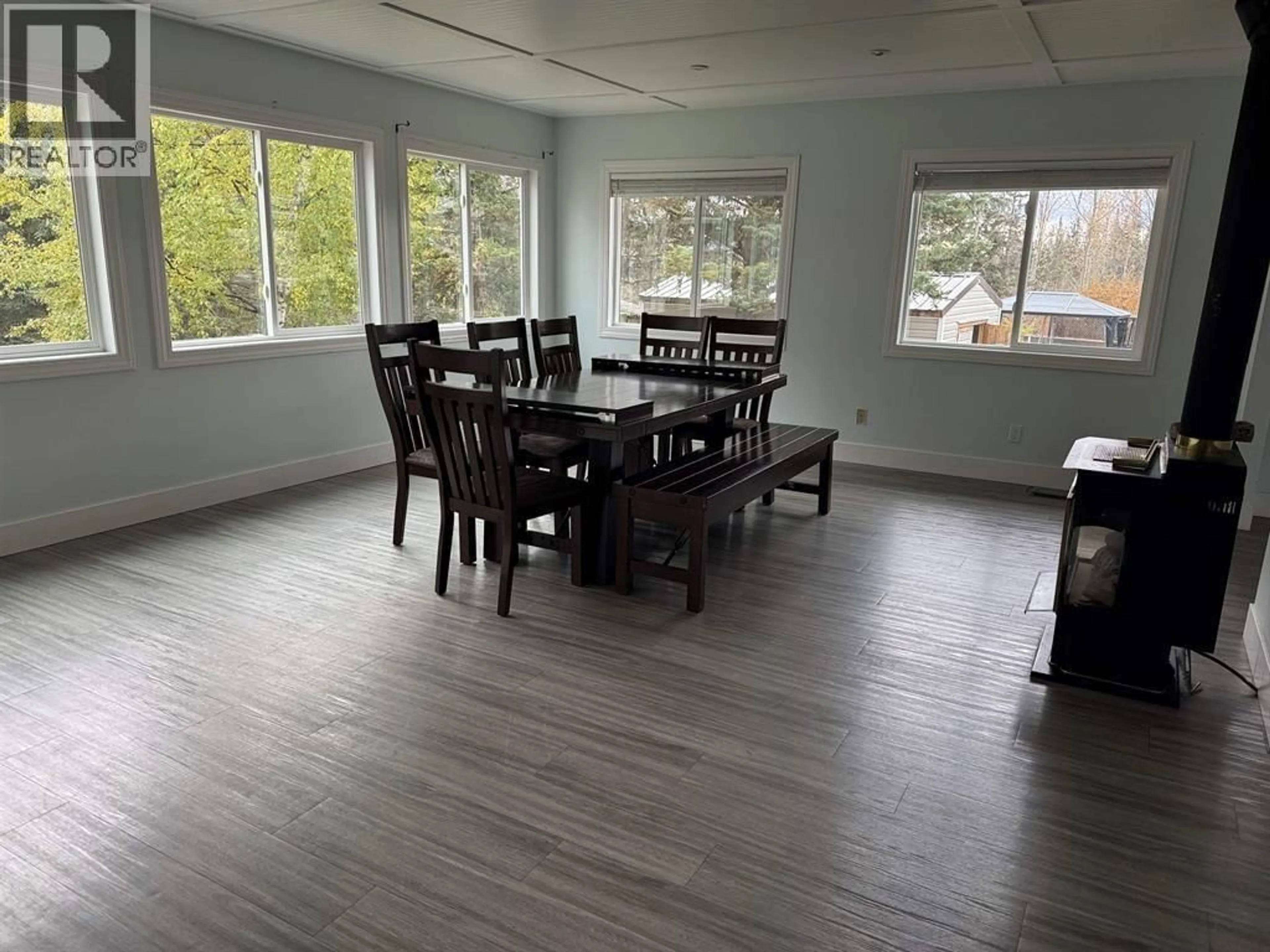 Dining room, wood/laminate floor for 234 CENTENNIAL DRIVE, Mackenzie British Columbia V0J2C0