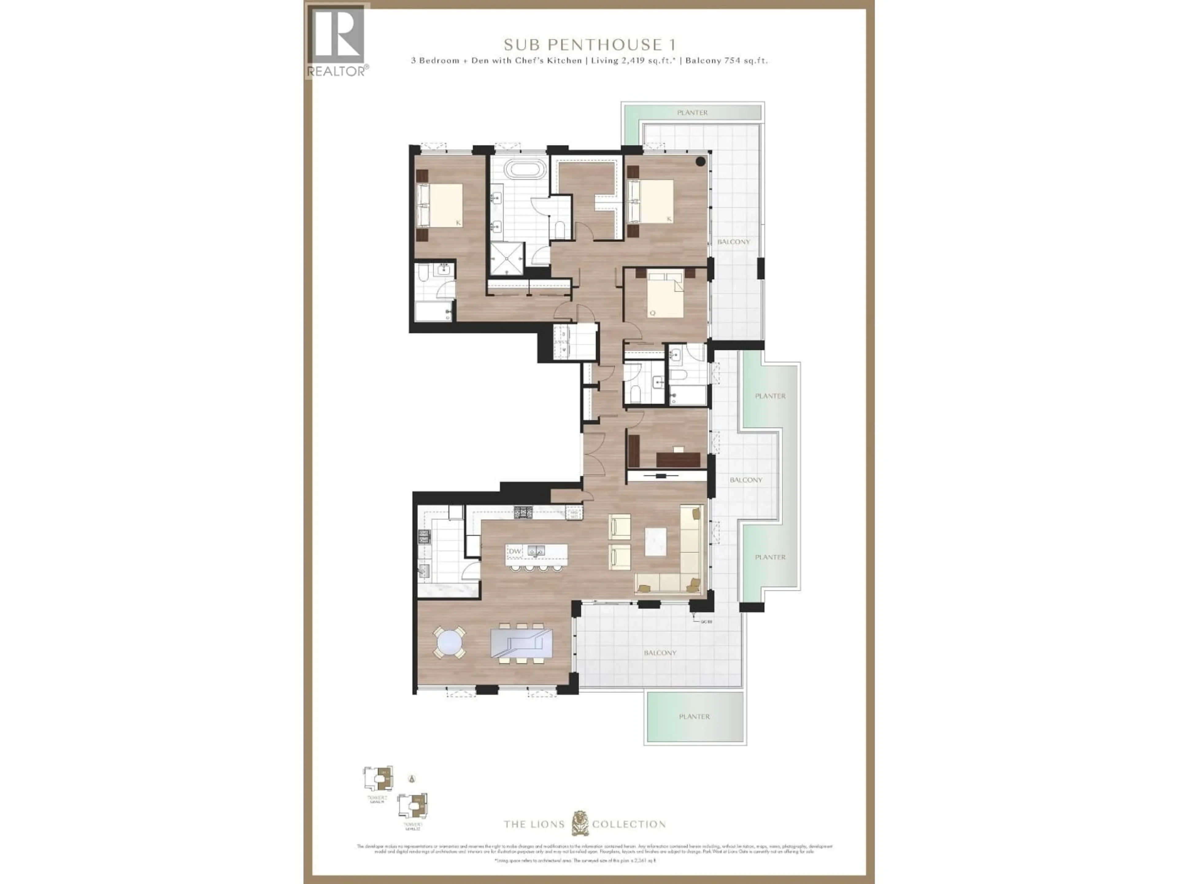 Floor plan for 2201 - 1632 LIONS GATE LANE, North Vancouver British Columbia V7P0E2