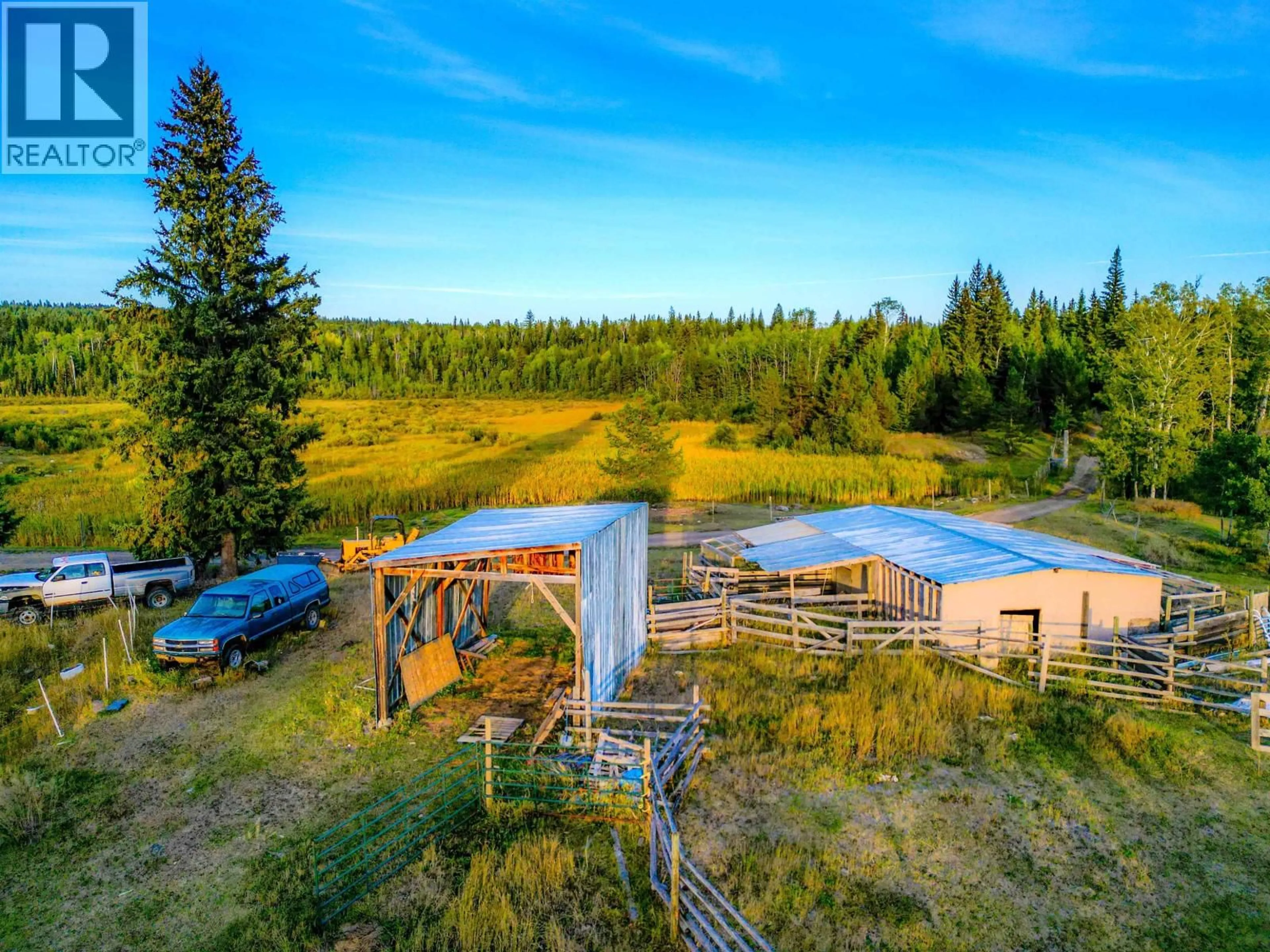 A pic from outside/outdoor area/front of a property/back of a property/a pic from drone, water/lake/river/ocean view for 3240 MAZE-FORBES FS ROAD, Lac La Hache British Columbia V0K1T1