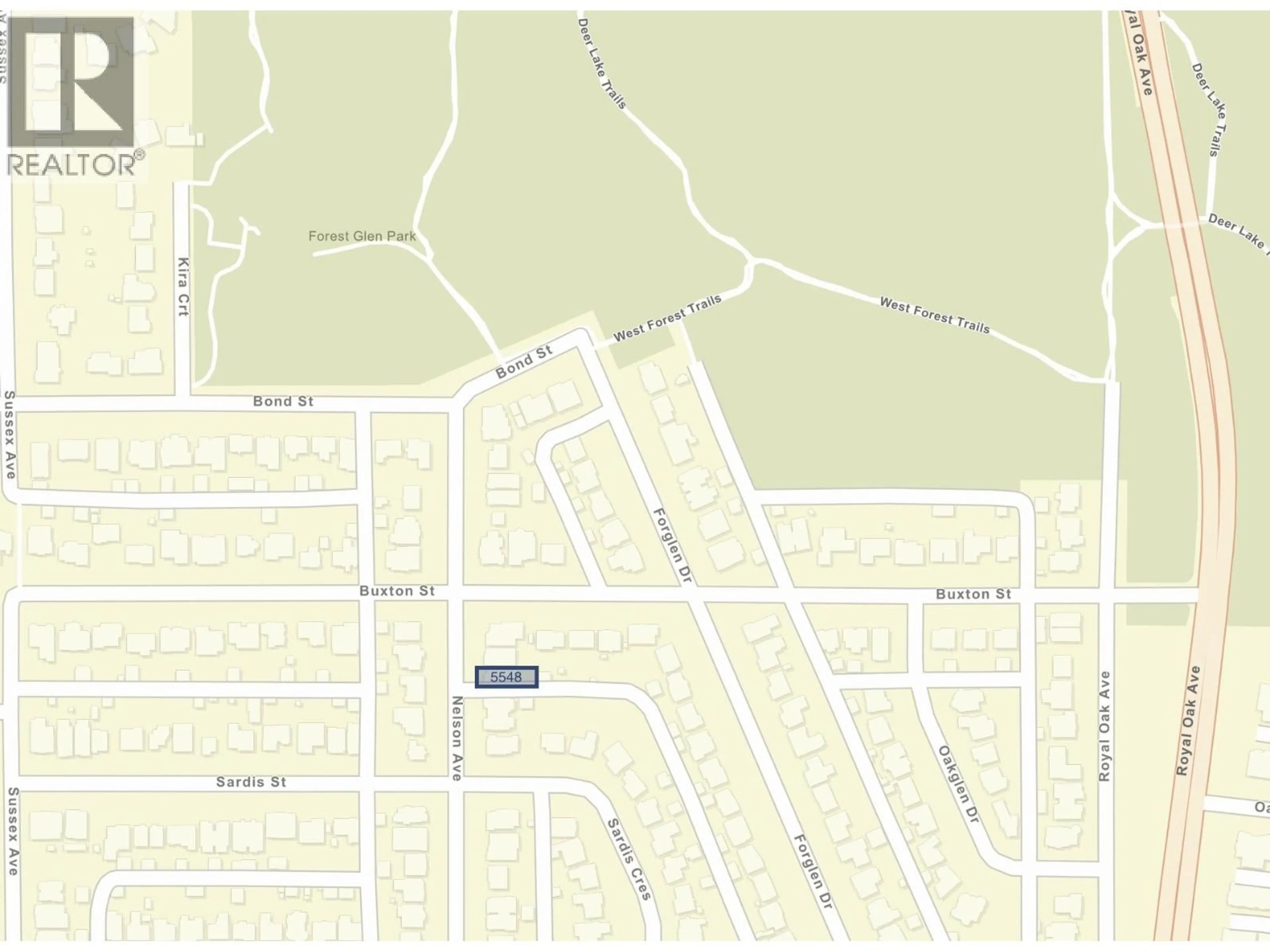 Picture of a map for 5548 NELSON AVENUE, Burnaby British Columbia V5H3H3
