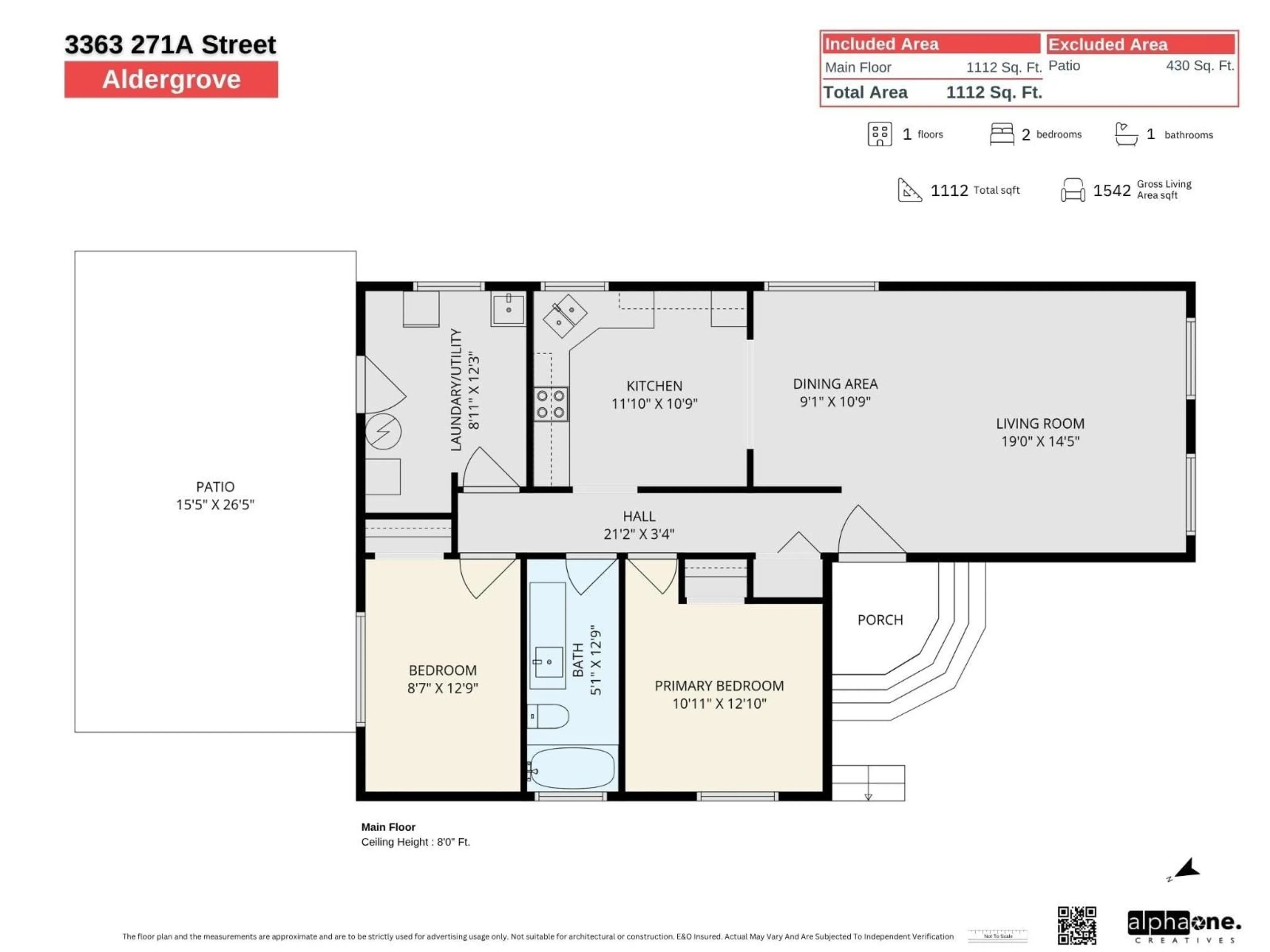 Floor plan for 3363 271A STREET, Langley British Columbia V4W3H5