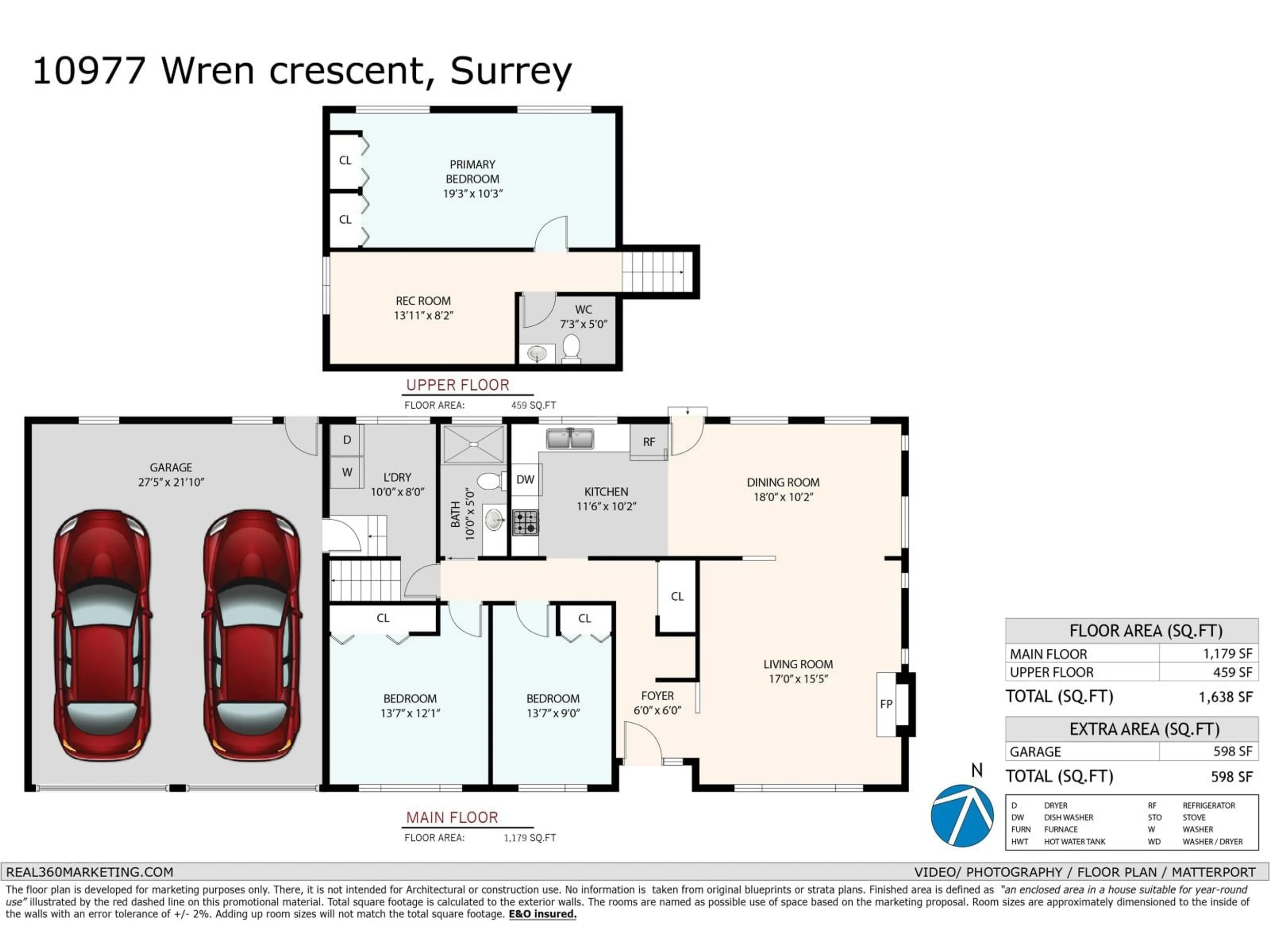 Floor plan for 10977 WREN CRESCENT, Surrey British Columbia V3R5A1