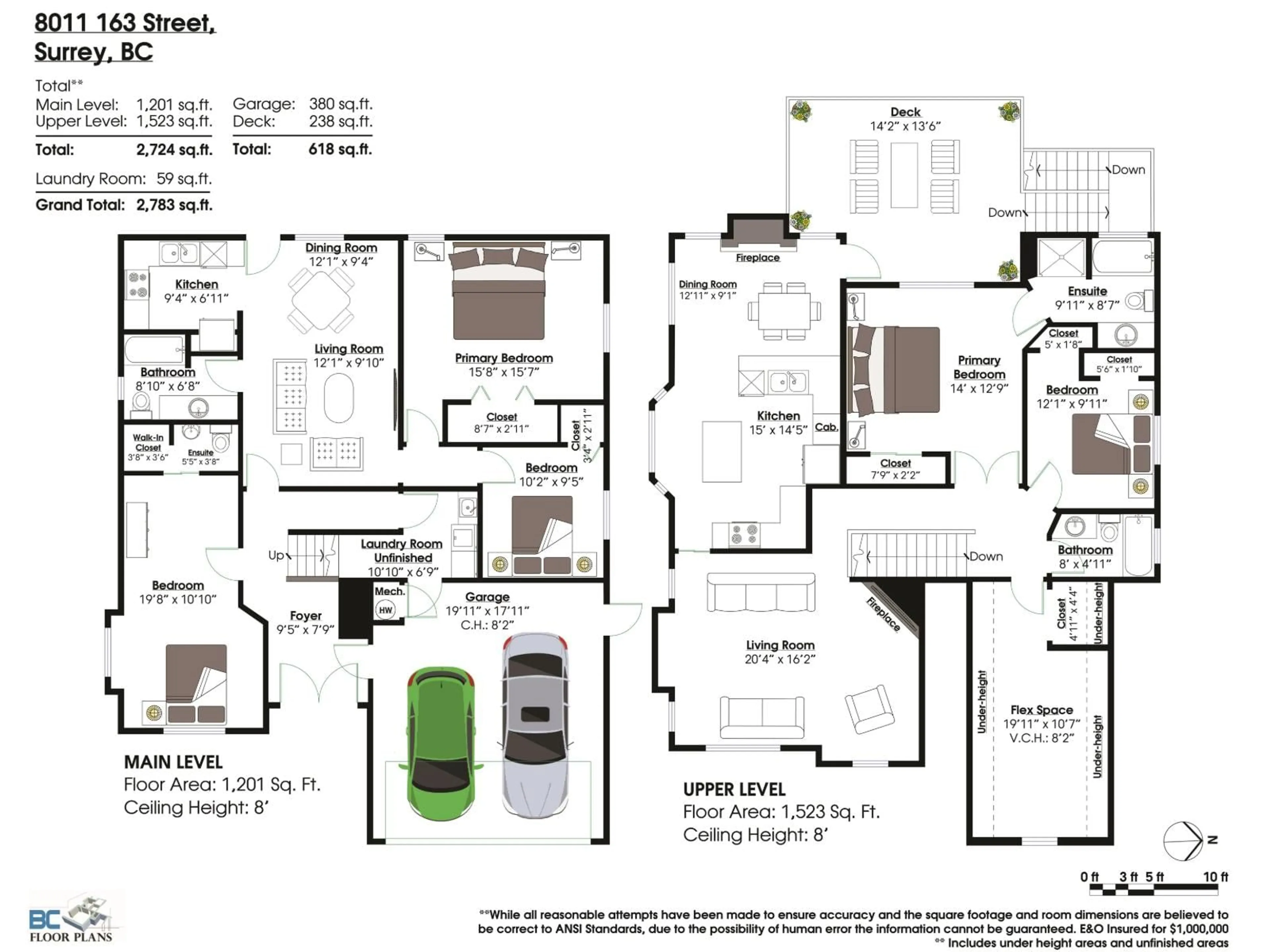 Floor plan for 8011 163RD STREET, Surrey British Columbia V4N0J6