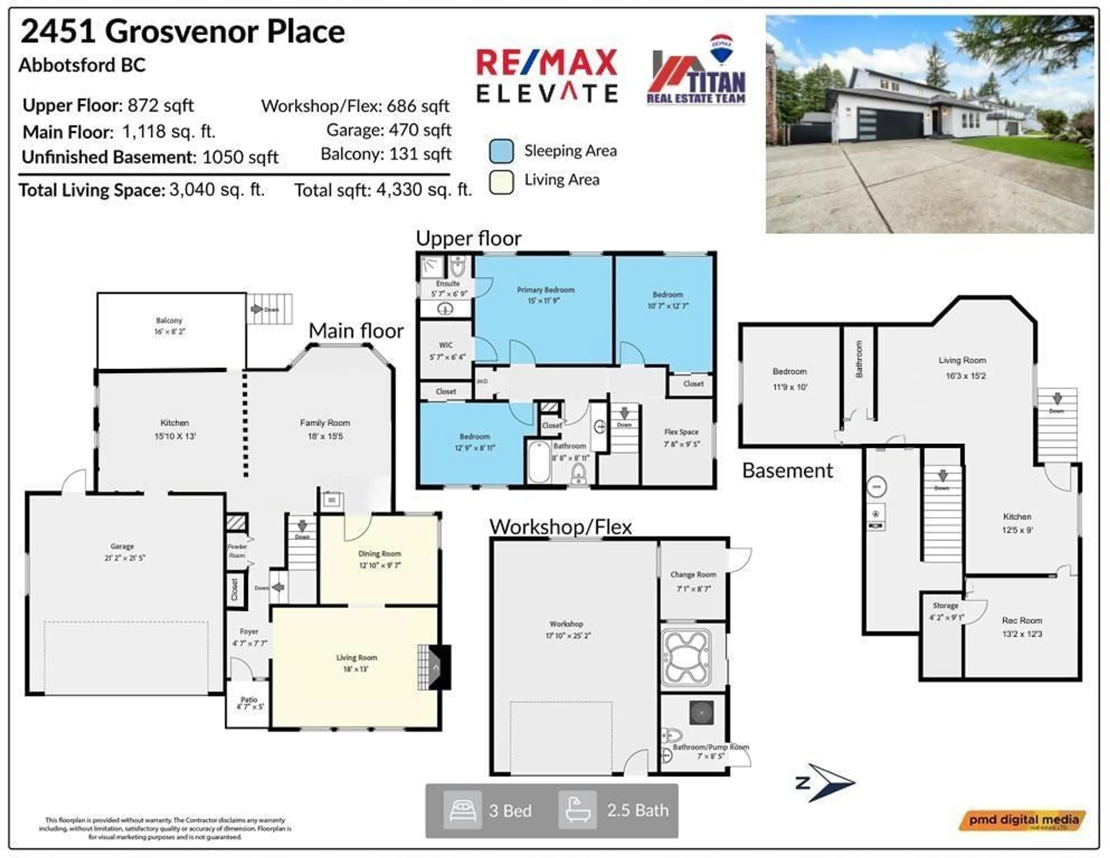Floor plan for 2451 GROSVENOR PLACE, Abbotsford British Columbia V2S6R5