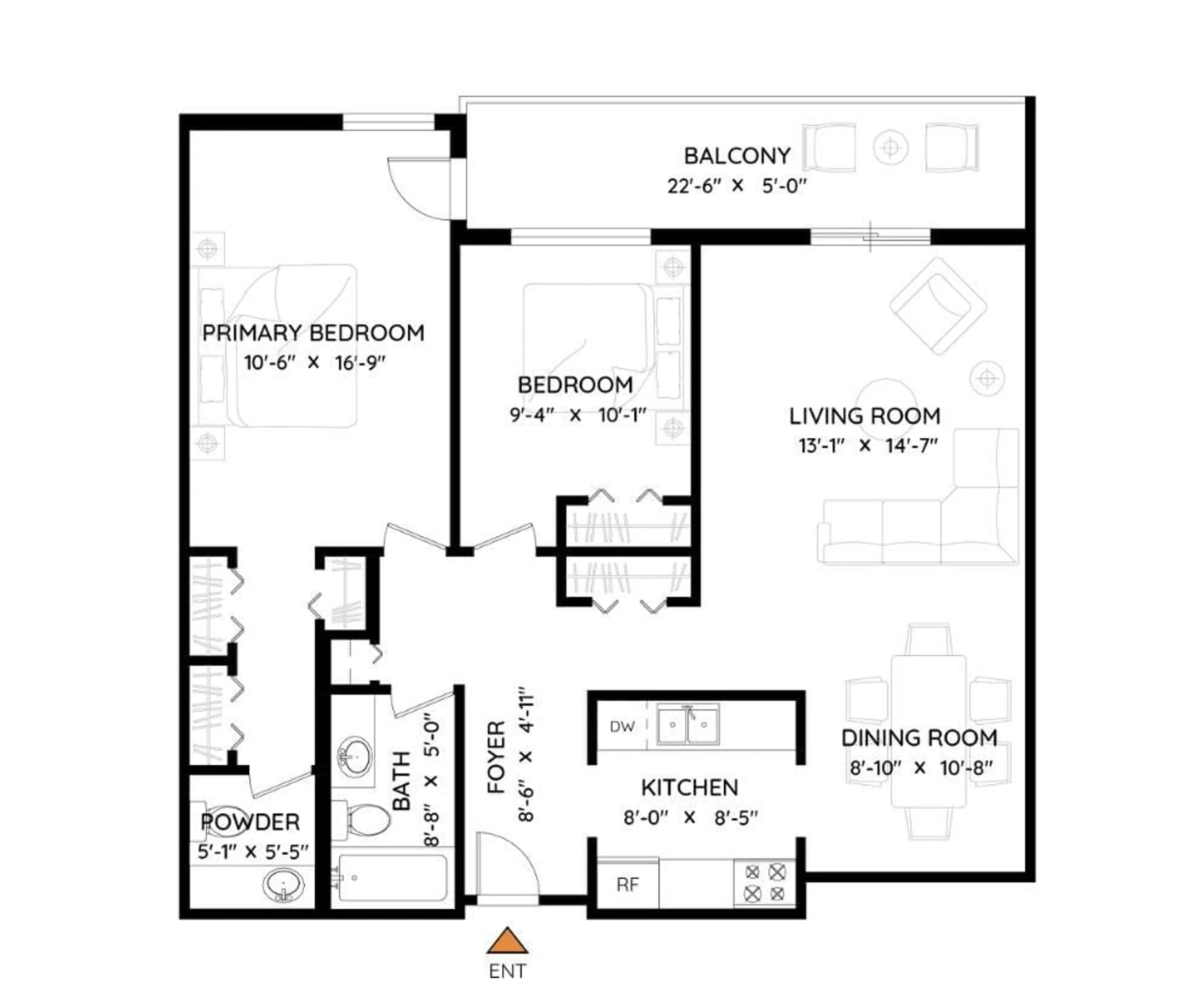 Floor plan for 105 - 33850 FERN STREET, Abbotsford British Columbia V2S6C3