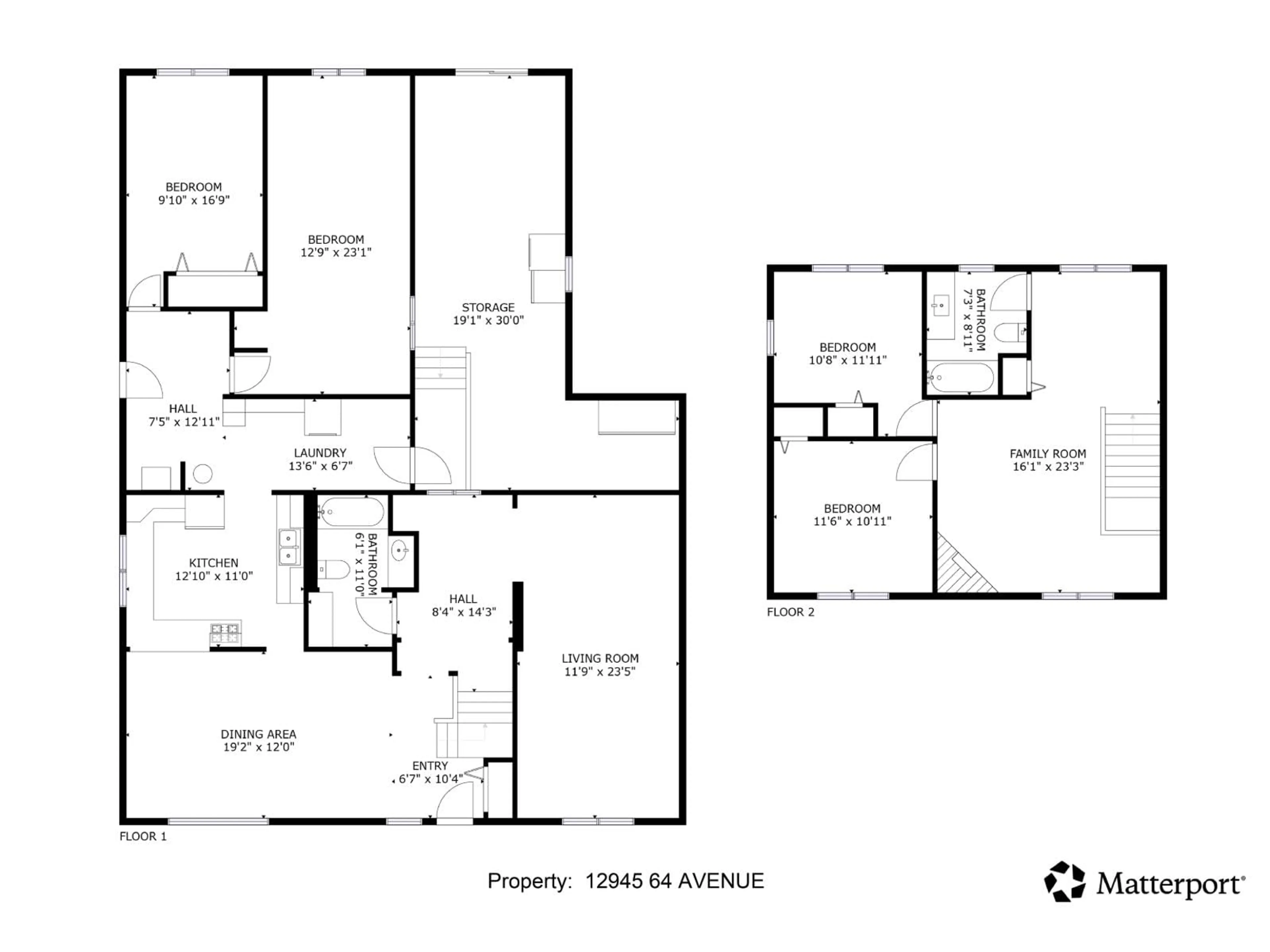 Floor plan for 12945 64 AVENUE, Surrey British Columbia V3W1X4