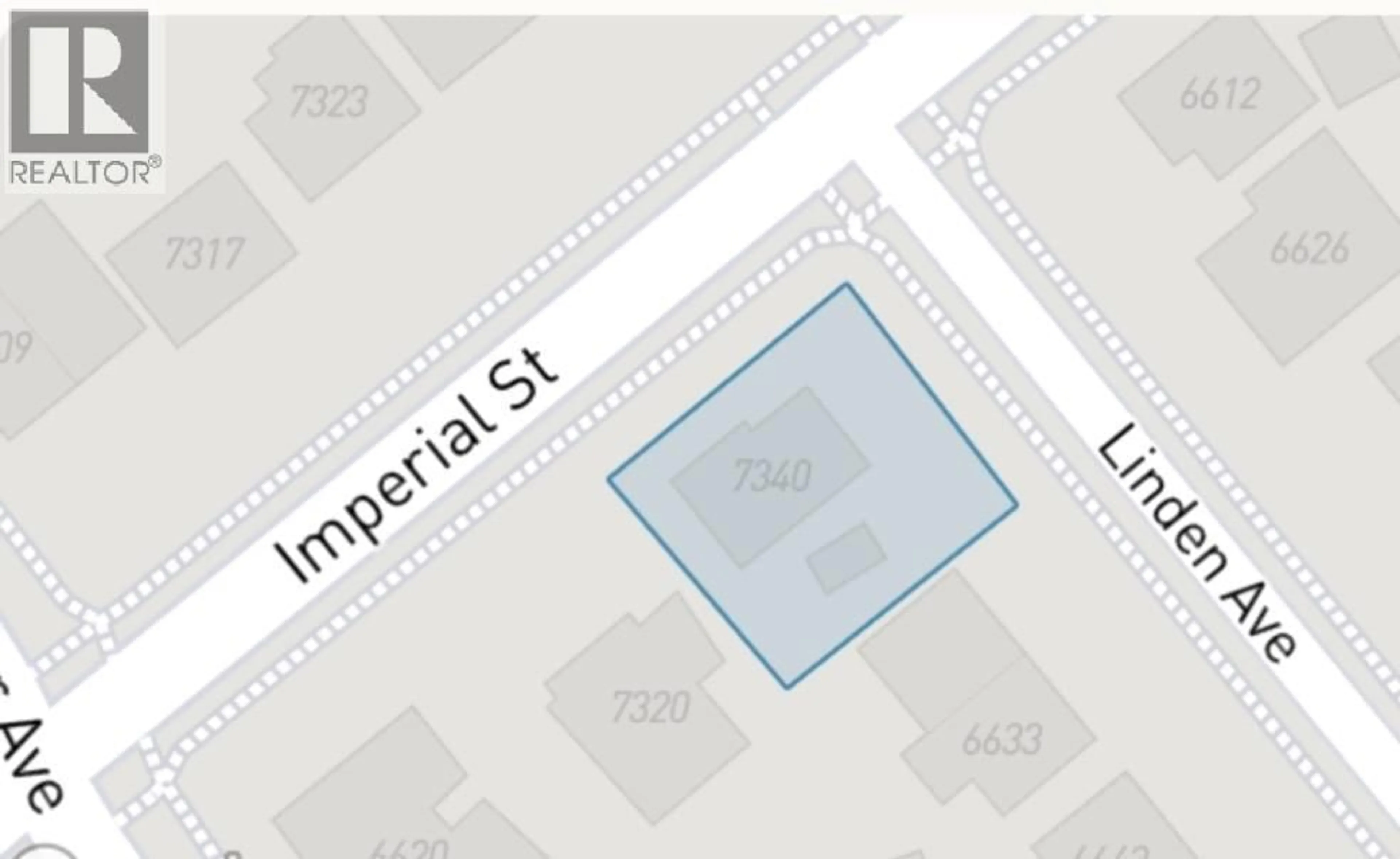 Picture of a map for 7340 IMPERIAL STREET, Burnaby British Columbia V5E1N7