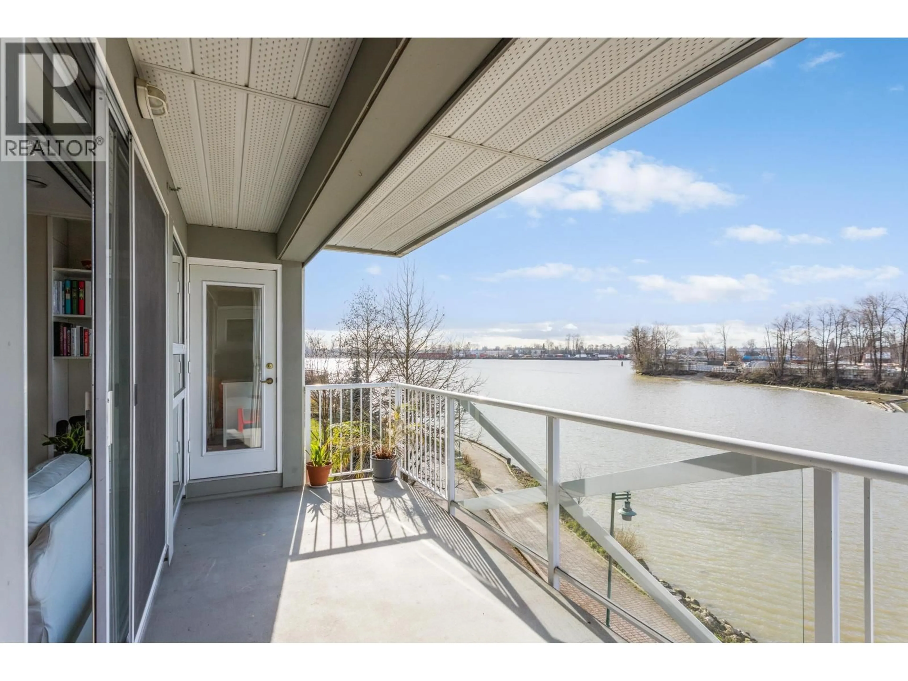 Balcony in the apartment, water/lake/river/ocean view for 306 - 1820 KENT AVENUE SOUTH, Vancouver British Columbia V5P2S7