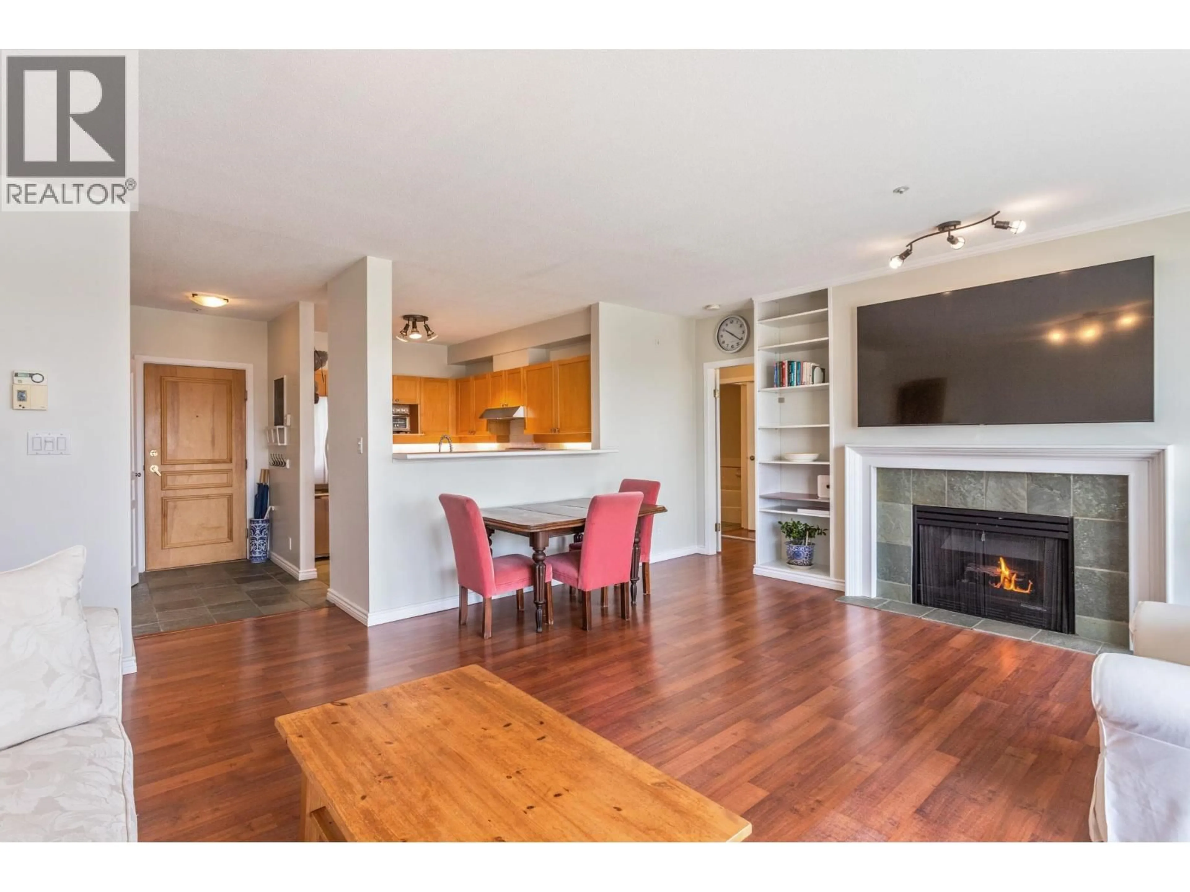 Open concept kitchen, wood/laminate floor for 306 - 1820 KENT AVENUE SOUTH, Vancouver British Columbia V5P2S7