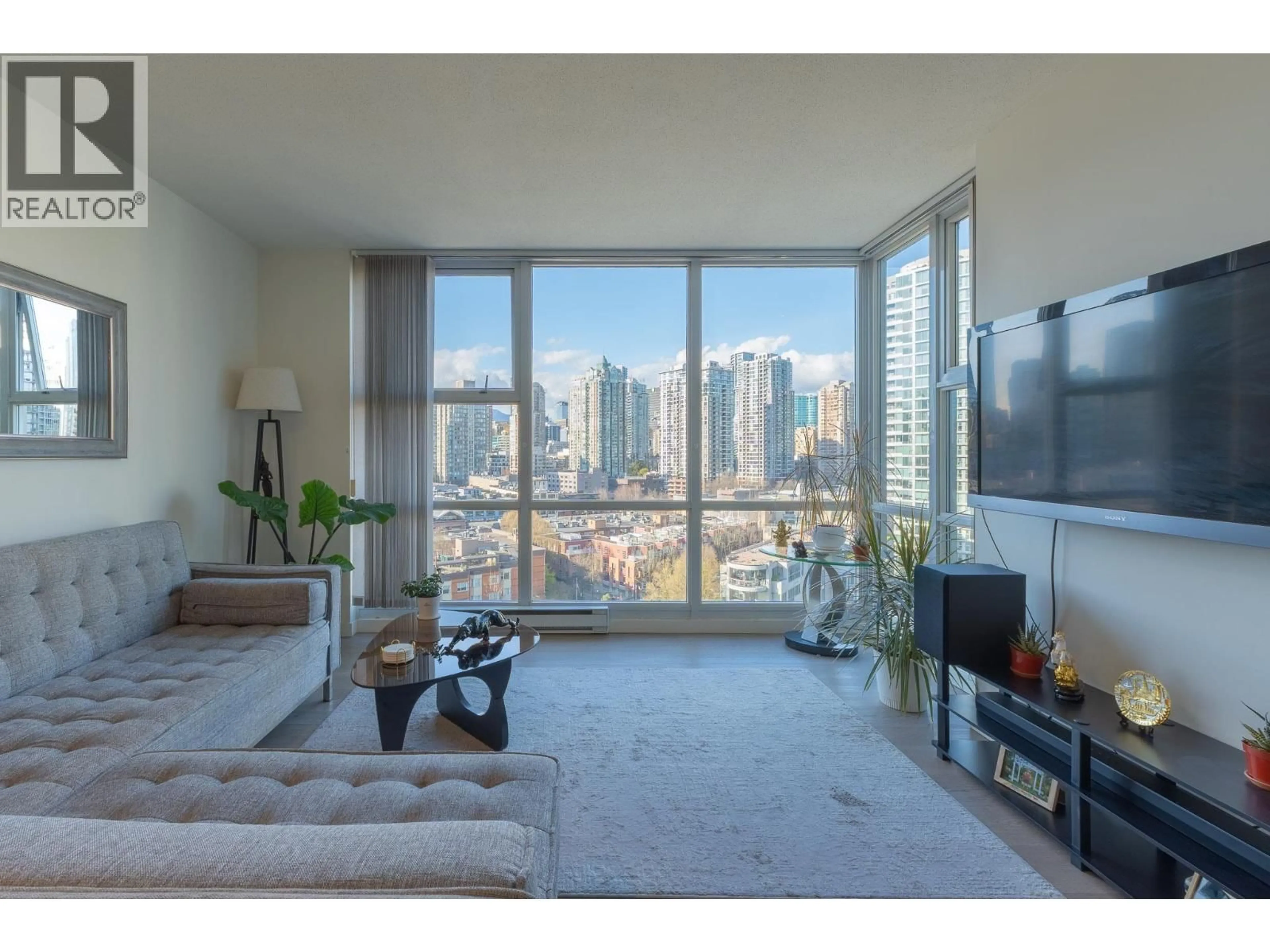 Living room with furniture, unknown for 1605 - 193 AQUARIUS MEWS, Vancouver British Columbia V6Z2Z2