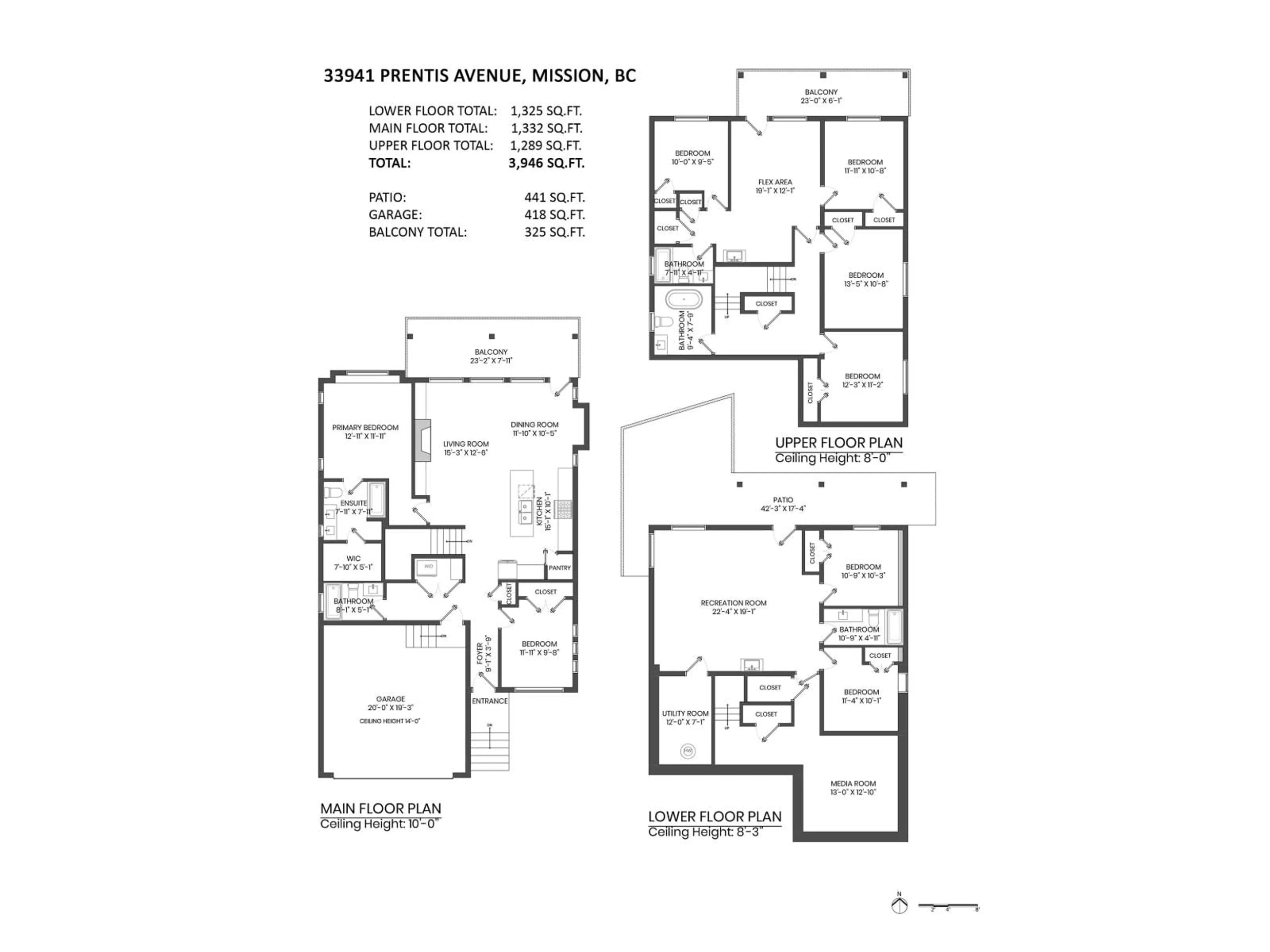 Floor plan for 33941 PRENTIS AVENUE, Mission British Columbia V2V0G5