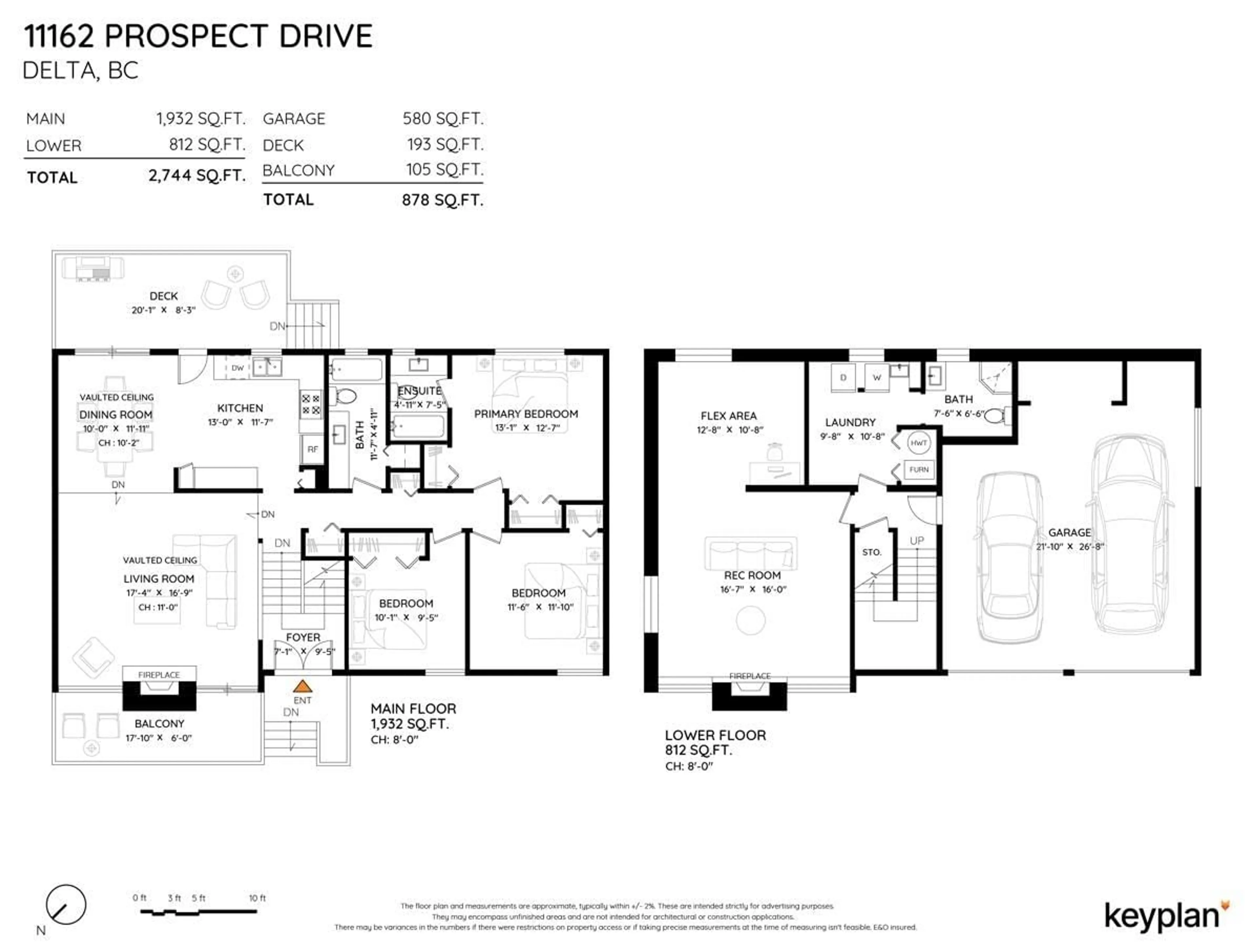 Floor plan for 11162 PROSPECT DRIVE, Delta British Columbia V4E2R5