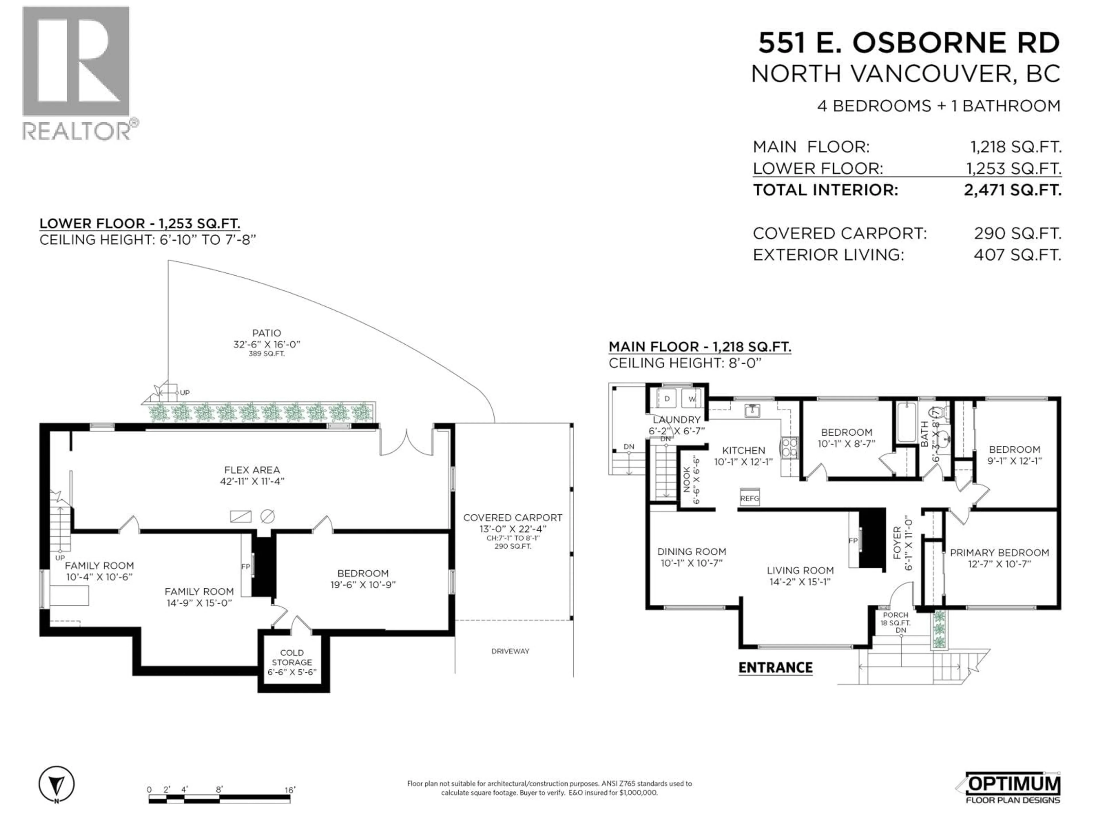 Floor plan for 551 OSBORNE ROAD, North Vancouver British Columbia V7N1M4