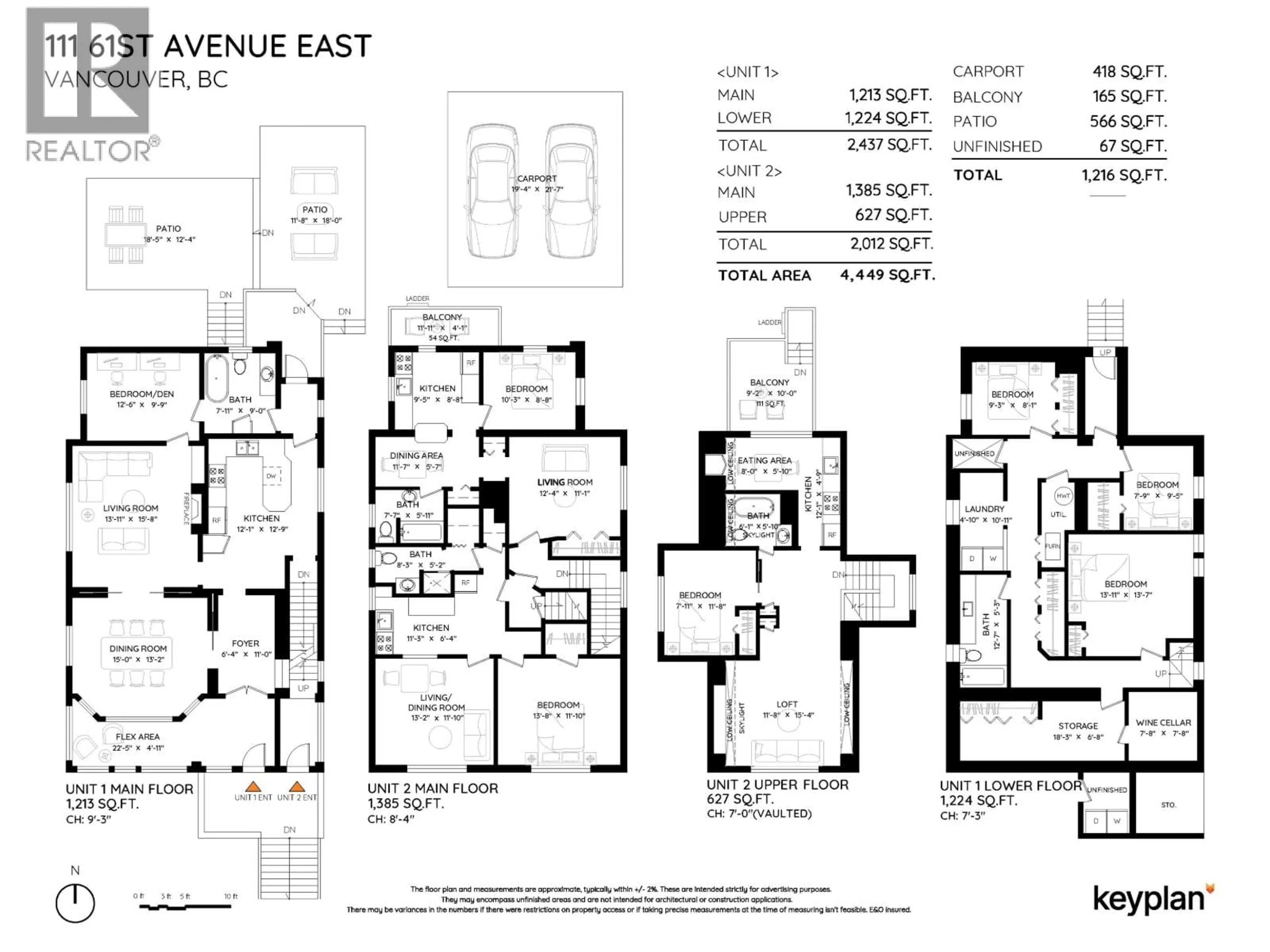 Floor plan for 111 61ST AVENUE, Vancouver British Columbia V5X2B3