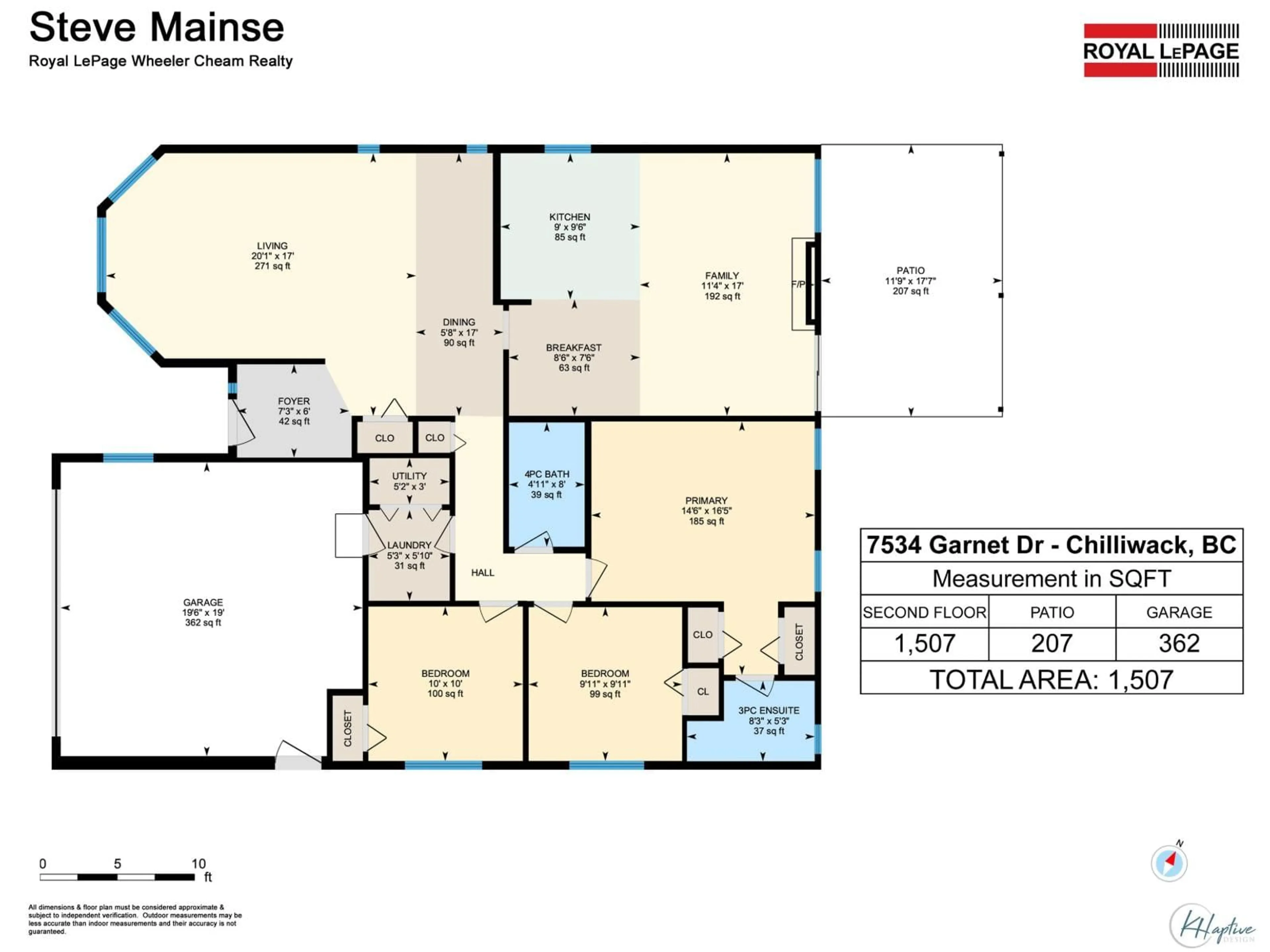 Floor plan for 7534 GARNET DRIVE, Chilliwack British Columbia V2R3A9