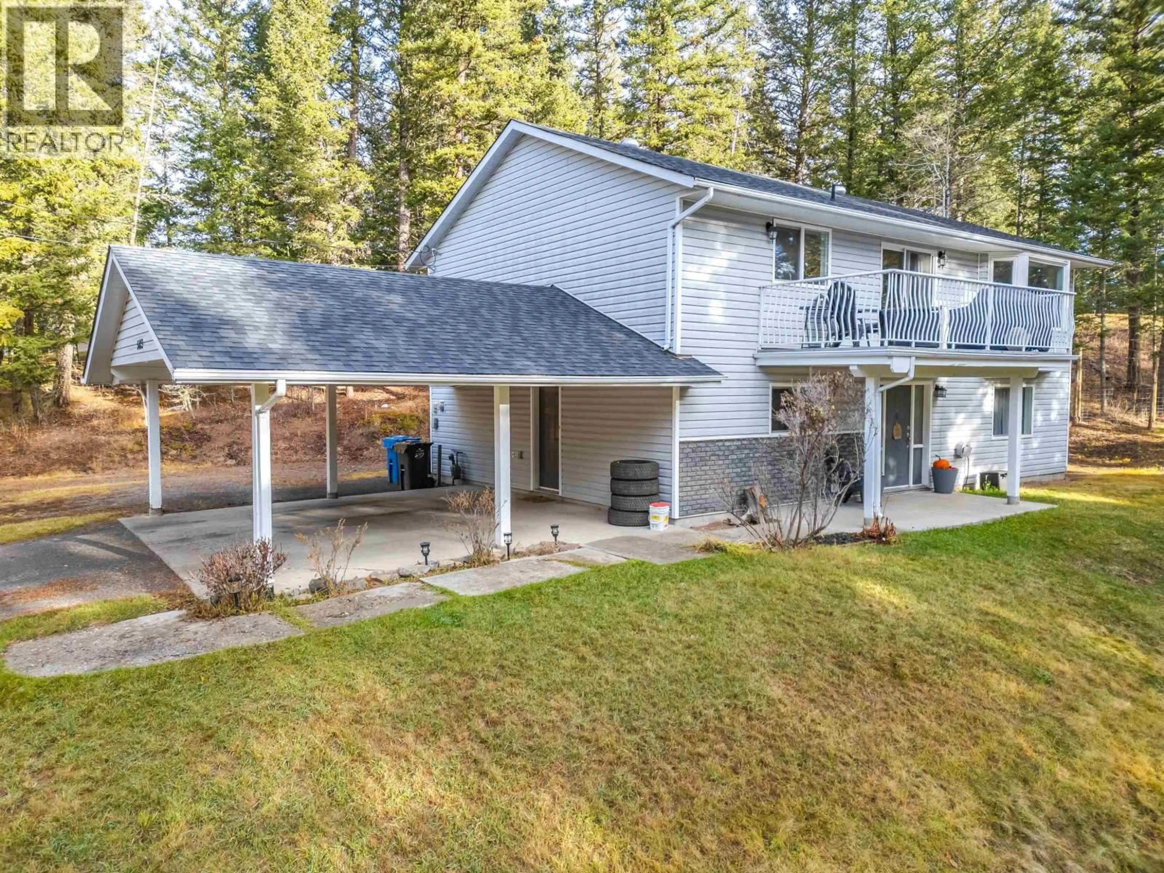 A pic from outside/outdoor area/front of a property/back of a property/a pic from drone, unknown for 5423 KITSUM COURT, 108 Mile Ranch British Columbia V0K2Z0