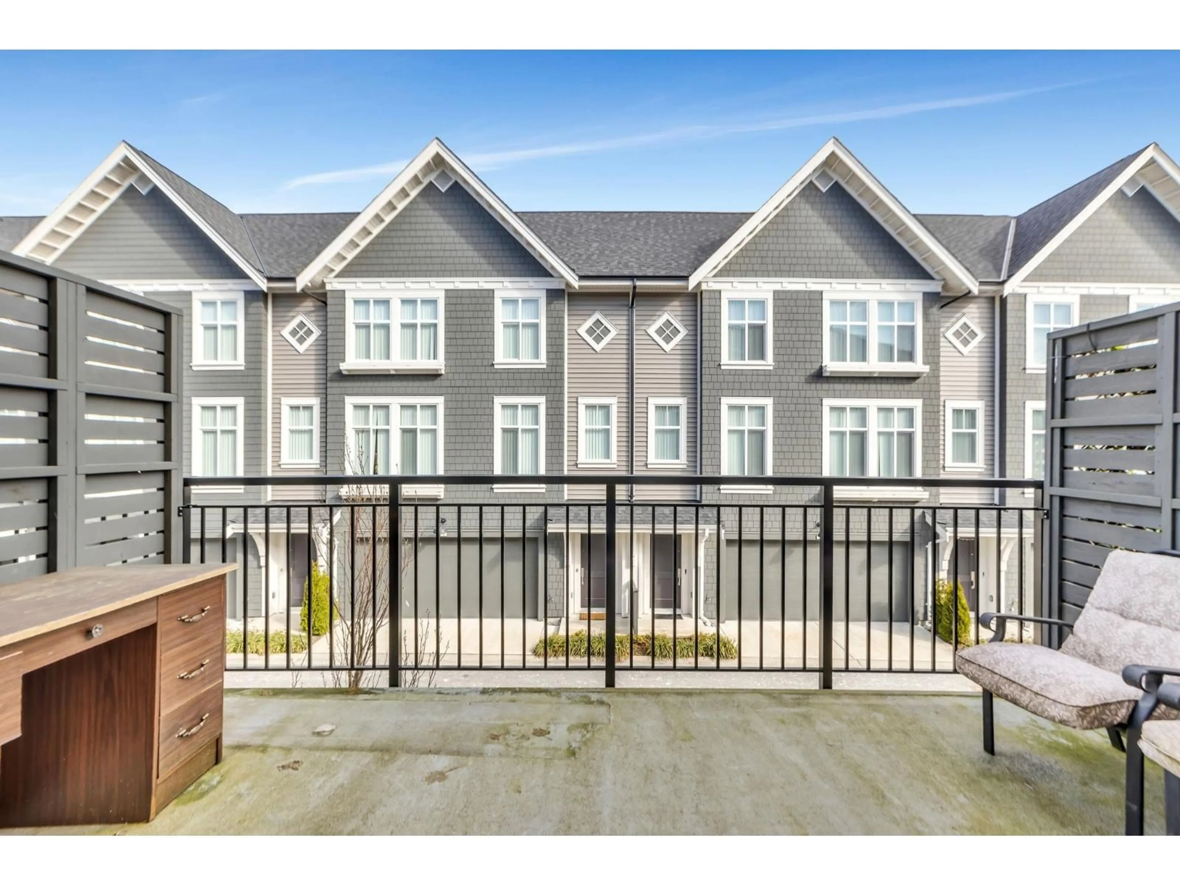 A pic from outside/outdoor area/front of a property/back of a property/a pic from drone, street for 42 - 14151 58A AVENUE, Surrey British Columbia V3X0L1