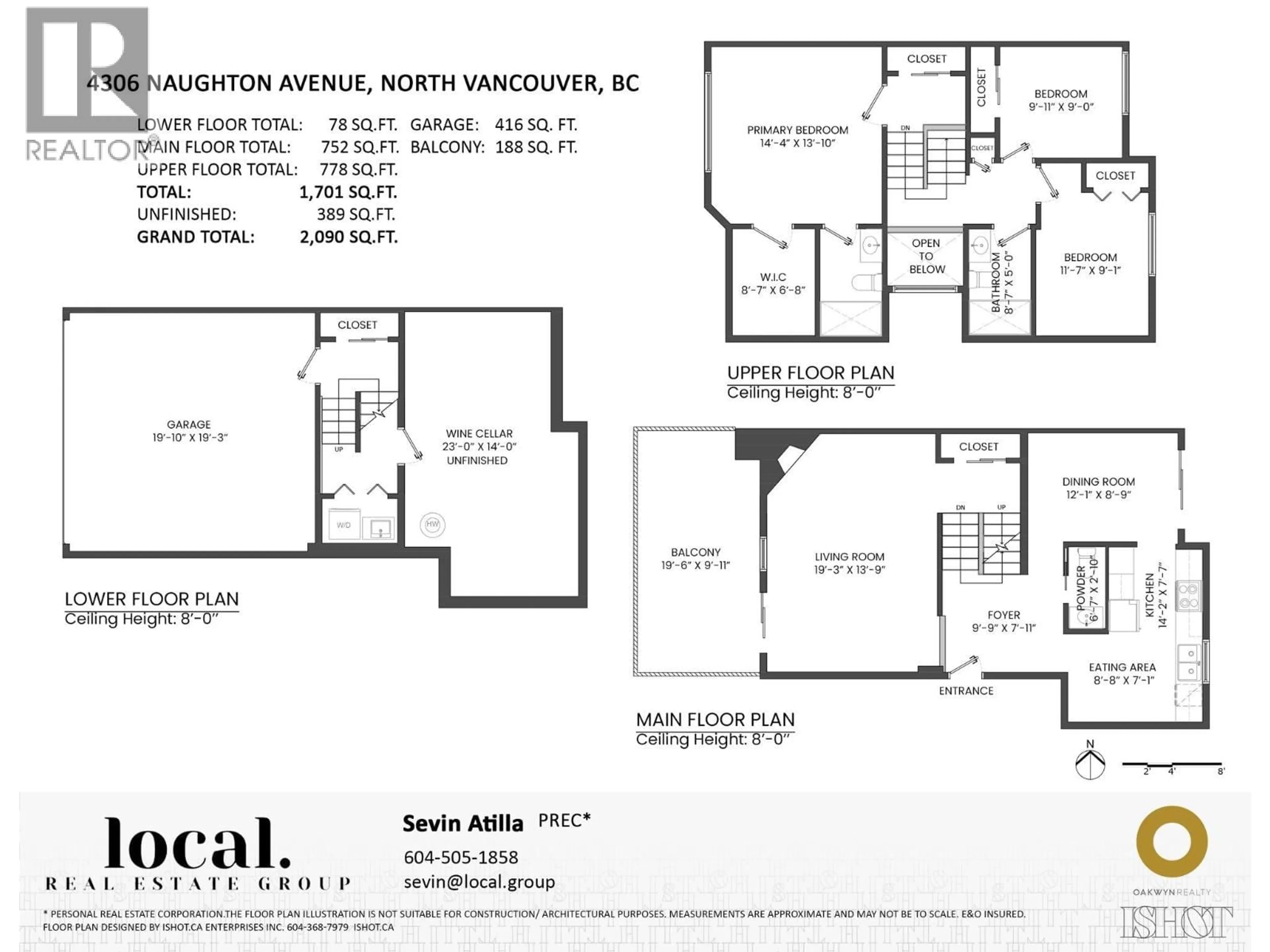 Floor plan for 4306 NAUGHTON AVENUE, North Vancouver British Columbia V7G2E1