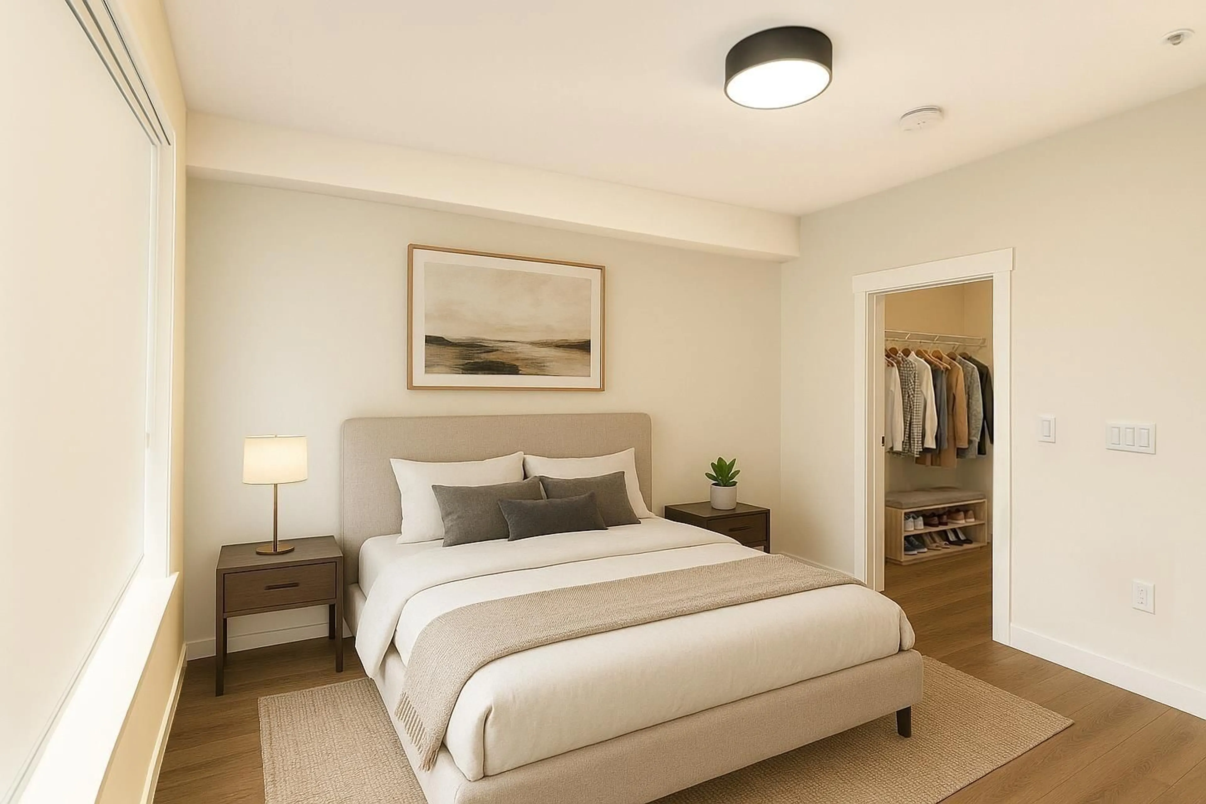 Bedroom with bed, unknown for 407 - 27215 ALDERGROVE TOWN CENTRE DRIVE, Langley British Columbia V4W0E3