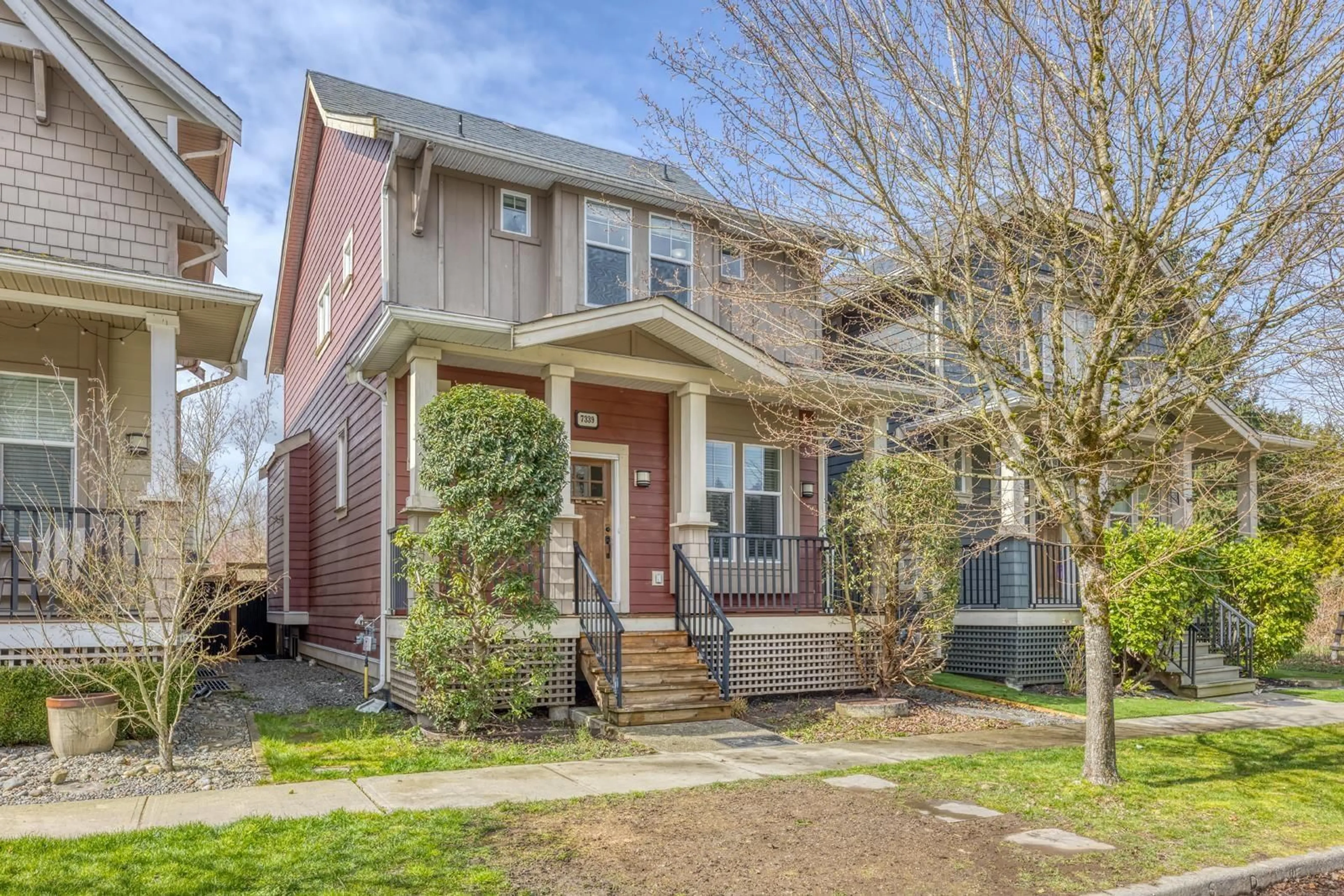 Home with brick exterior material, street for 7339 191B STREET, Surrey British Columbia V4N6L8