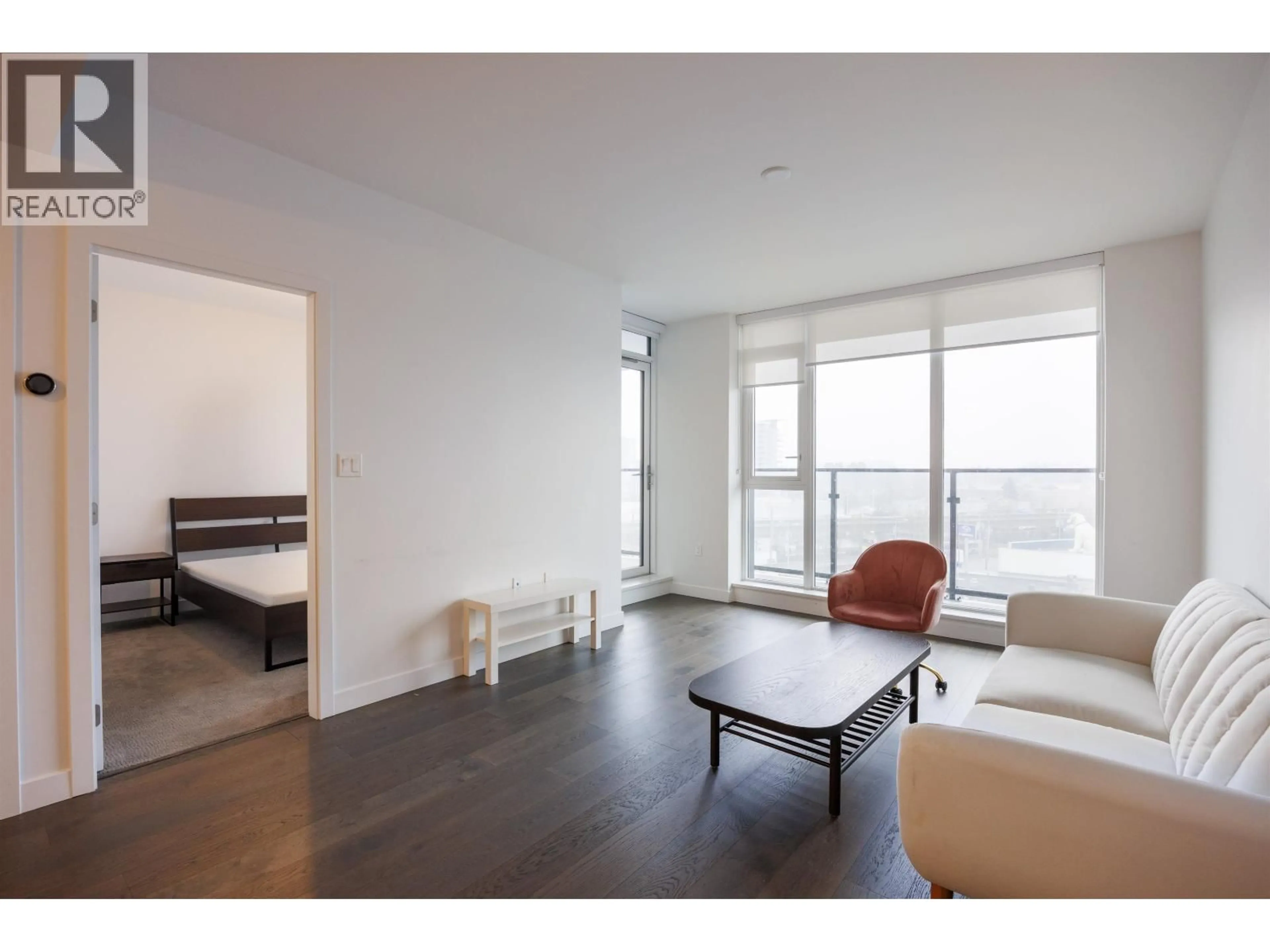 Living room with furniture, wood/laminate floor for 806 - 8155 CAPSTAN WAY, Richmond British Columbia V6X0V3