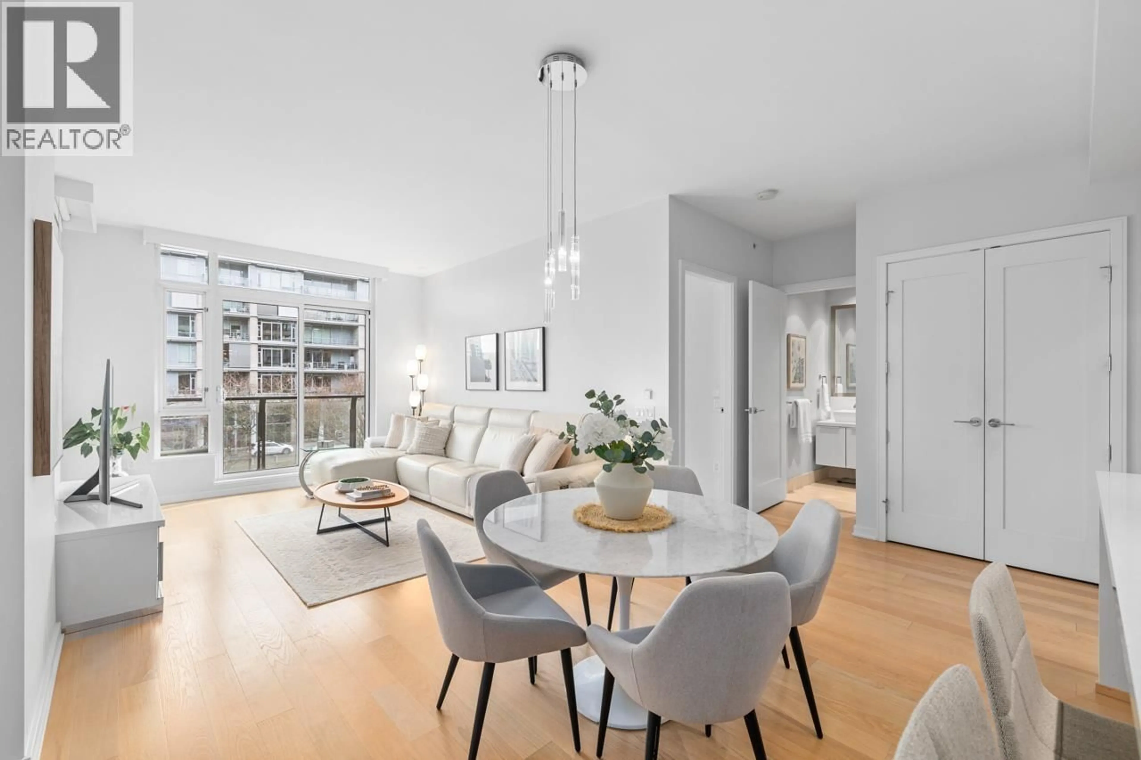 Living room with furniture, unknown for 302 - 1625 MANITOBA STREET, Vancouver British Columbia V5Y0B8